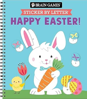 Brain Games - Sticker by Letter: Happy Easter!