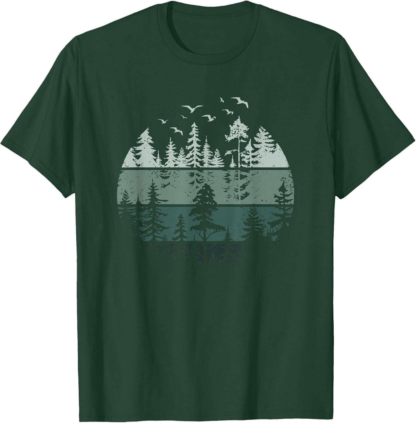 Vintage Forest Trees Wildlife Nature
