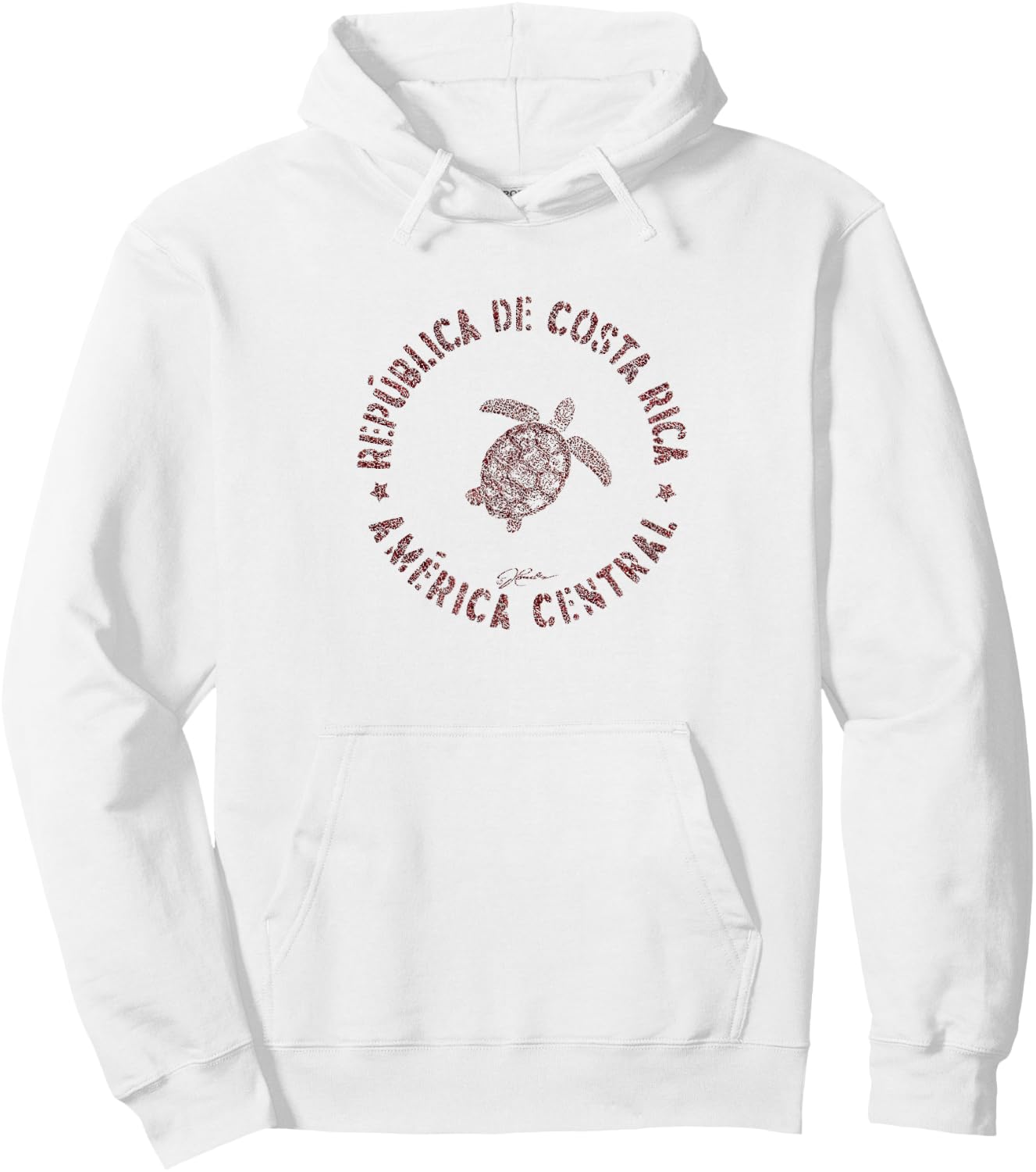 JCombs: Republic of Costa Rica Sea Turtle Hoodie - Hoodie | White