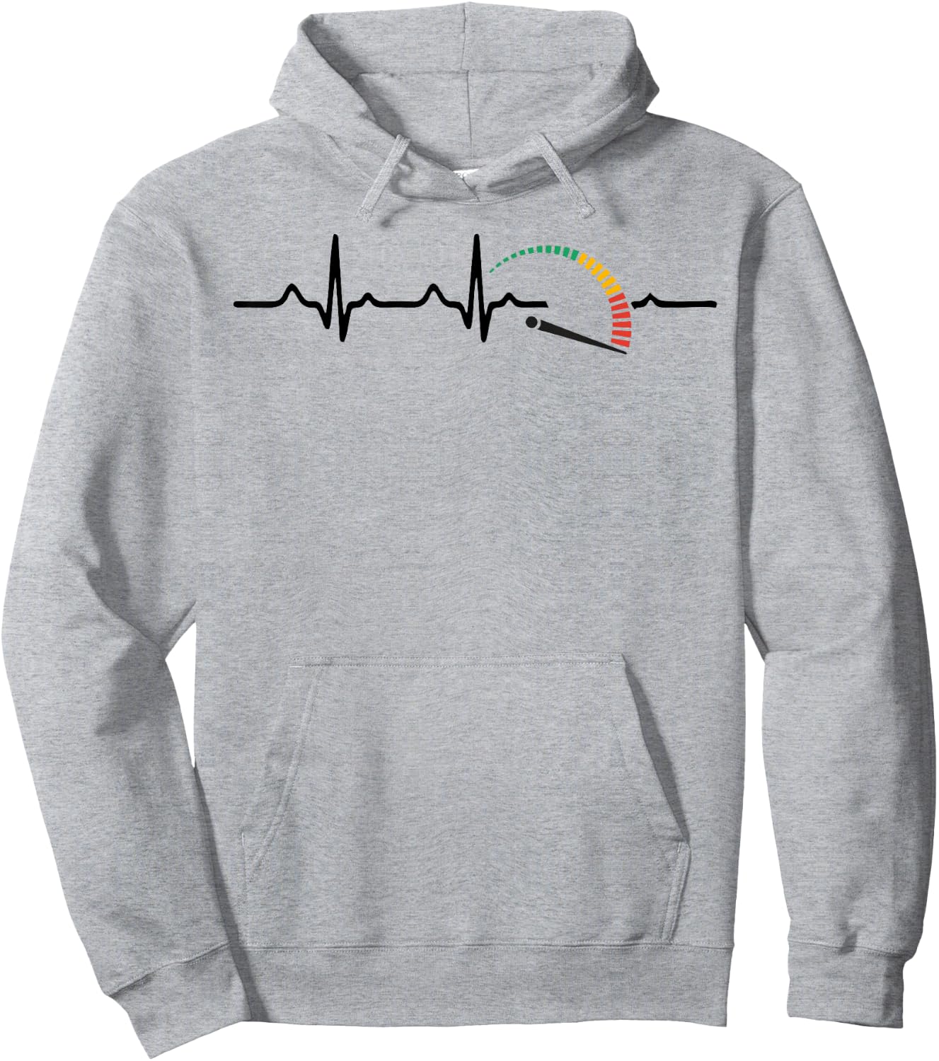 Speedometer Heartbeat Funny Auto Mechanic women Hoodie - Hoodie | Ash