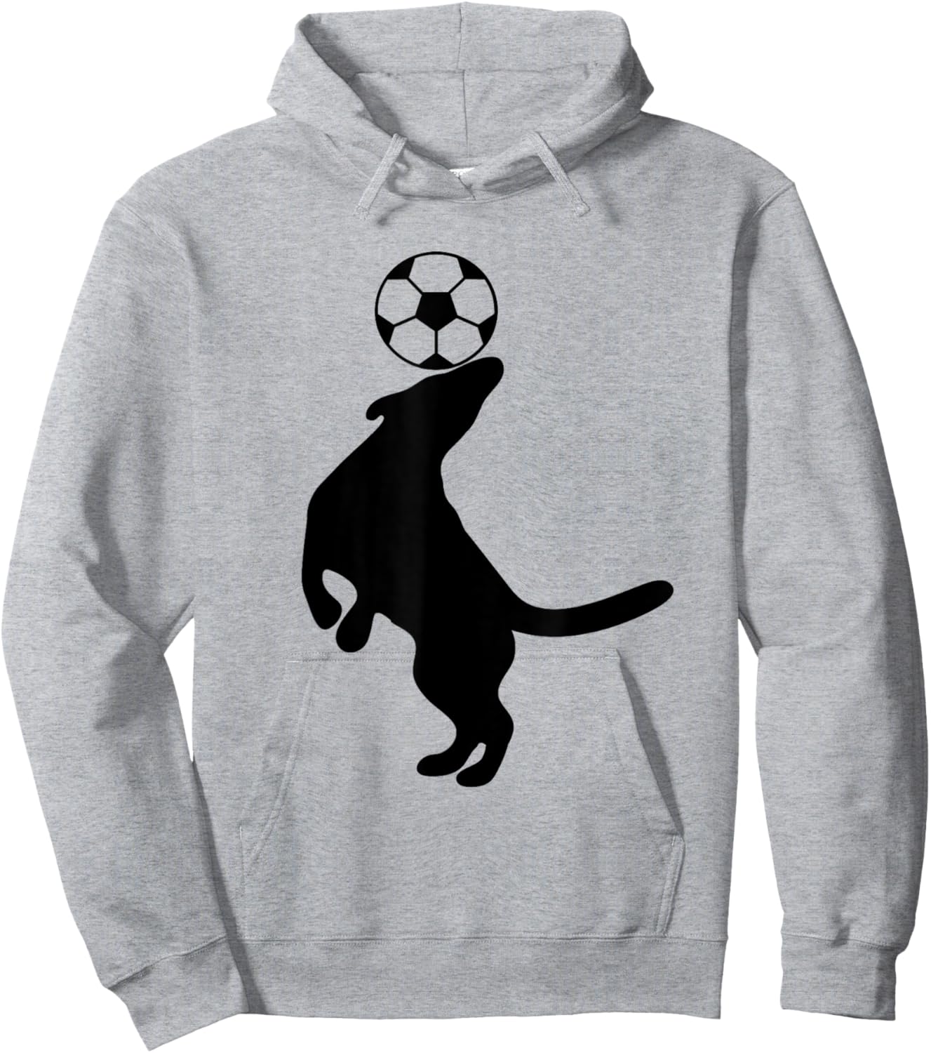 Dog Playing Outdoor Sports Soccer Champ Women Hoodie - Hoodie | Ash