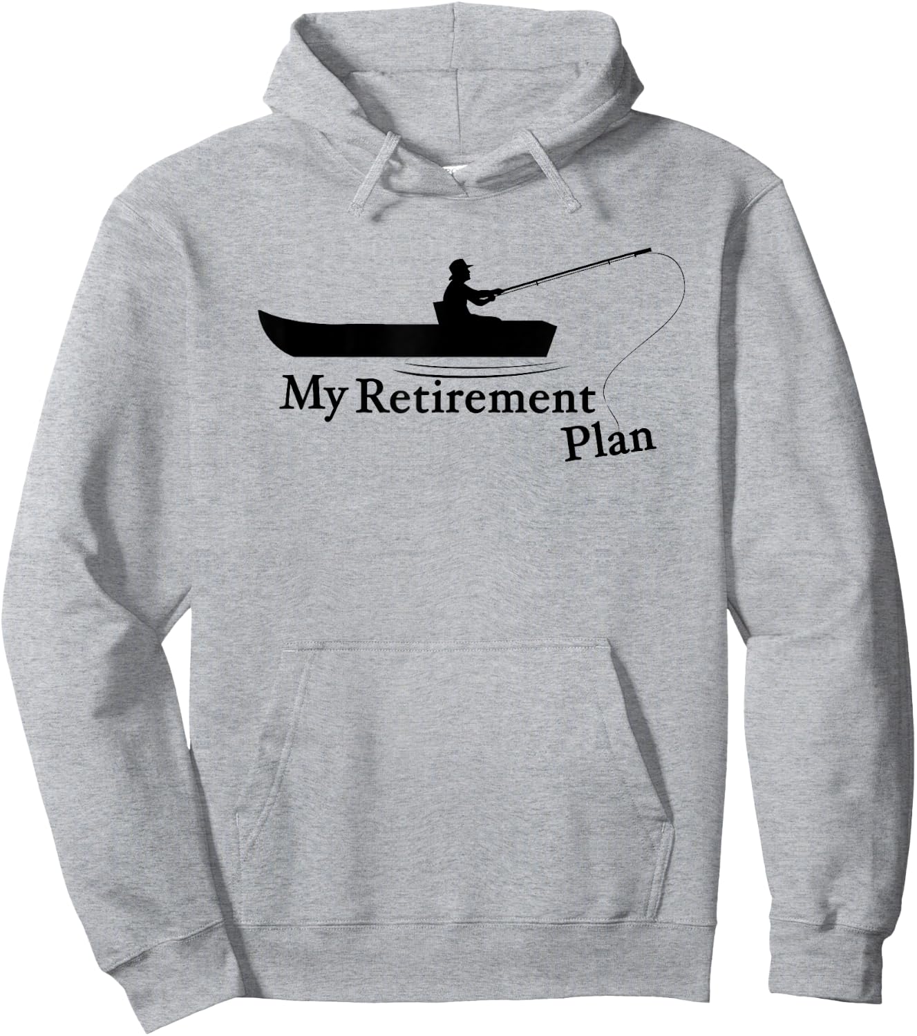 My Retirement Plan Funny Fishing Hoodie - Hoodie | Ash