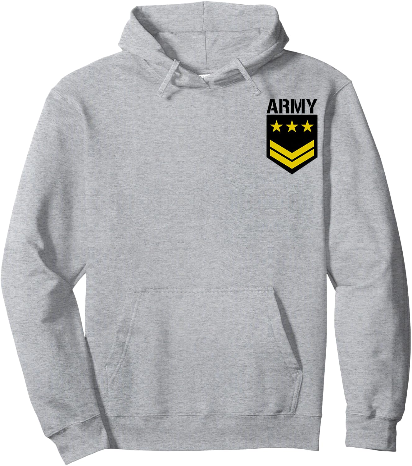 Army Left Chest Logo Hoodie - Hoodie | Ash