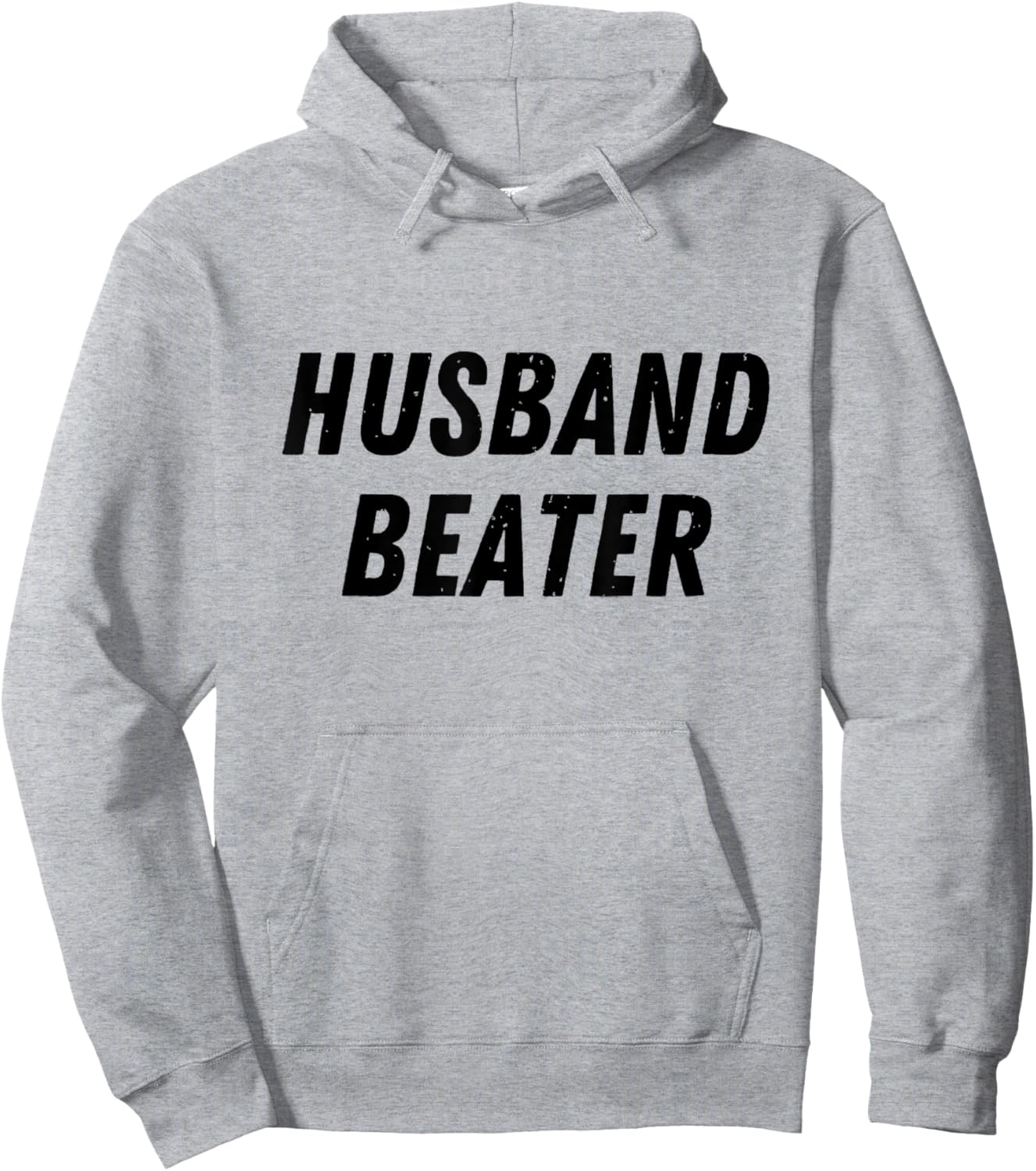 Husband Beater Funny Vintage Trending Hoodie - Hoodie | Ash