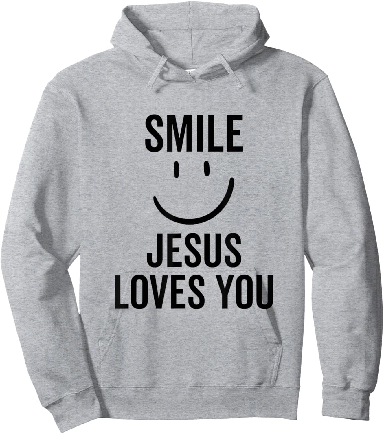 Smile Jesus Loves You Funny Faith God Christian Hoodie - Hoodie | Ash