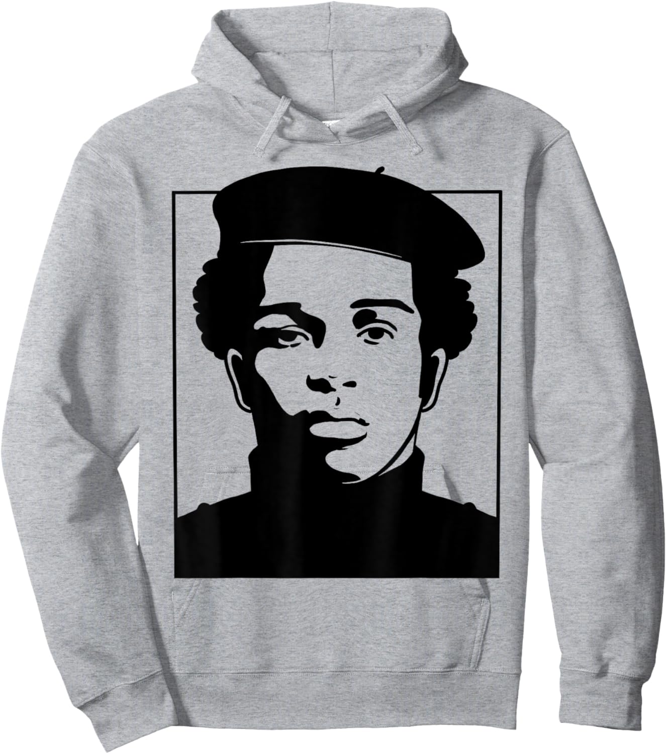 Black History Panther Party Logo 1966 Afro Hoodie - Hoodie | Ash