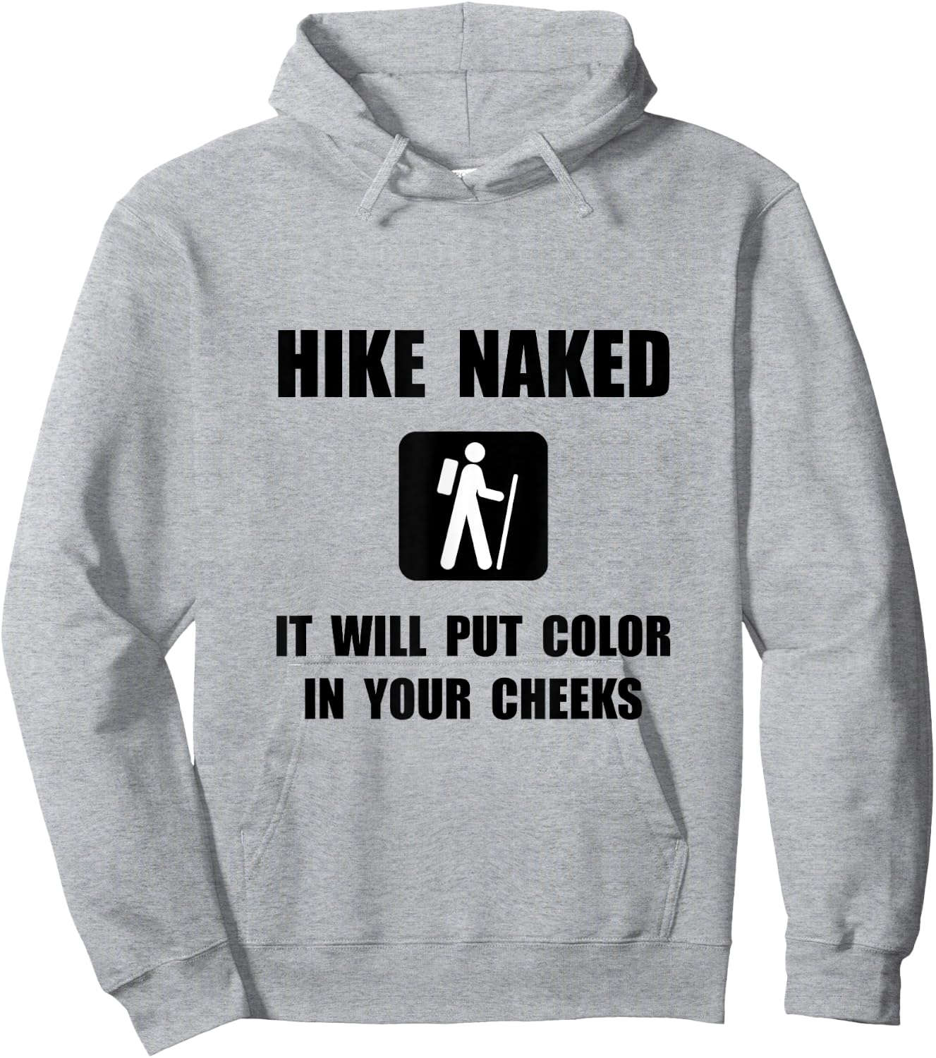 Hike Naked Funny Hoodie - Hoodie | Ash