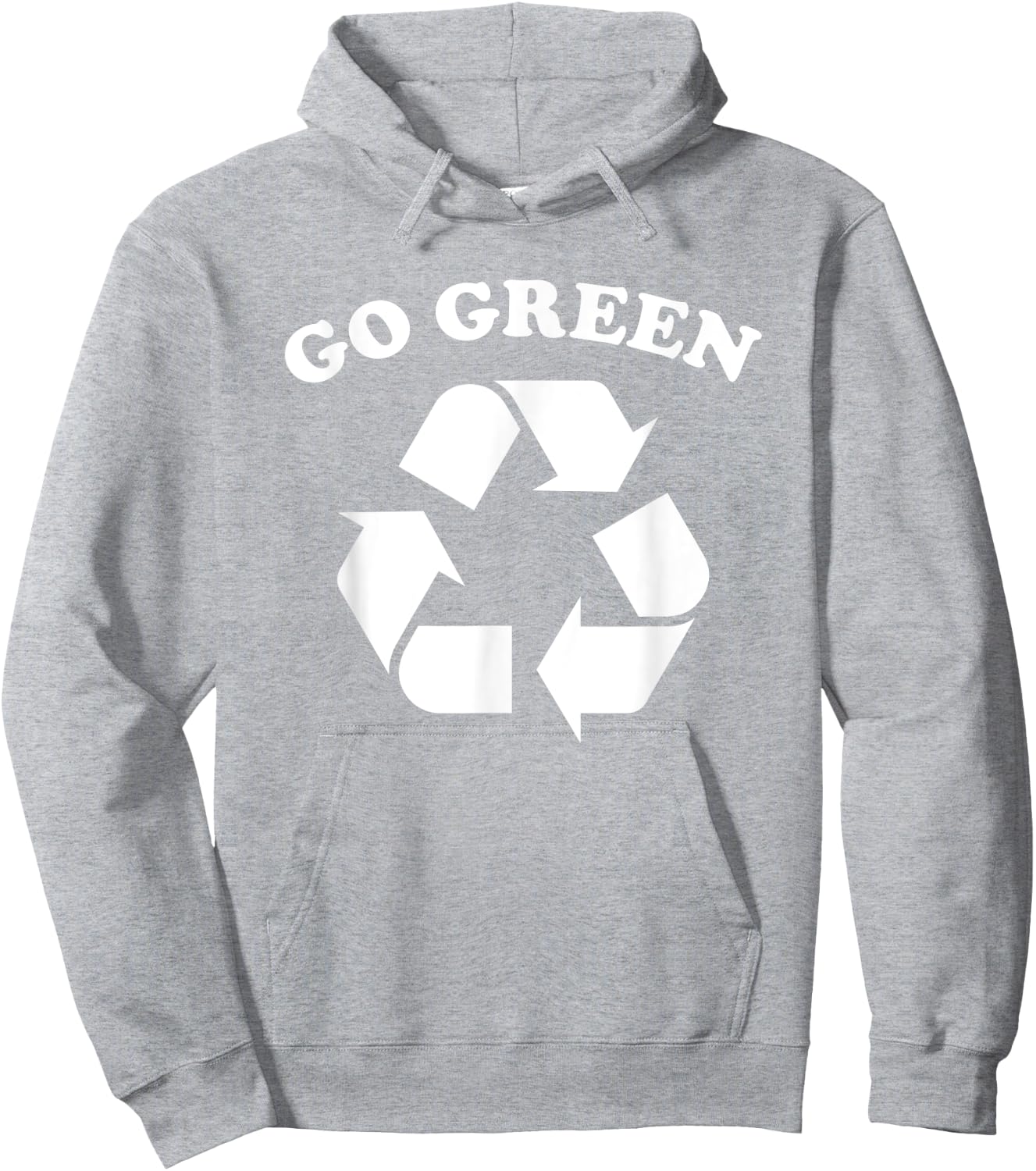 Go Green Recycling Recycle Hoodie - Hoodie | Ash