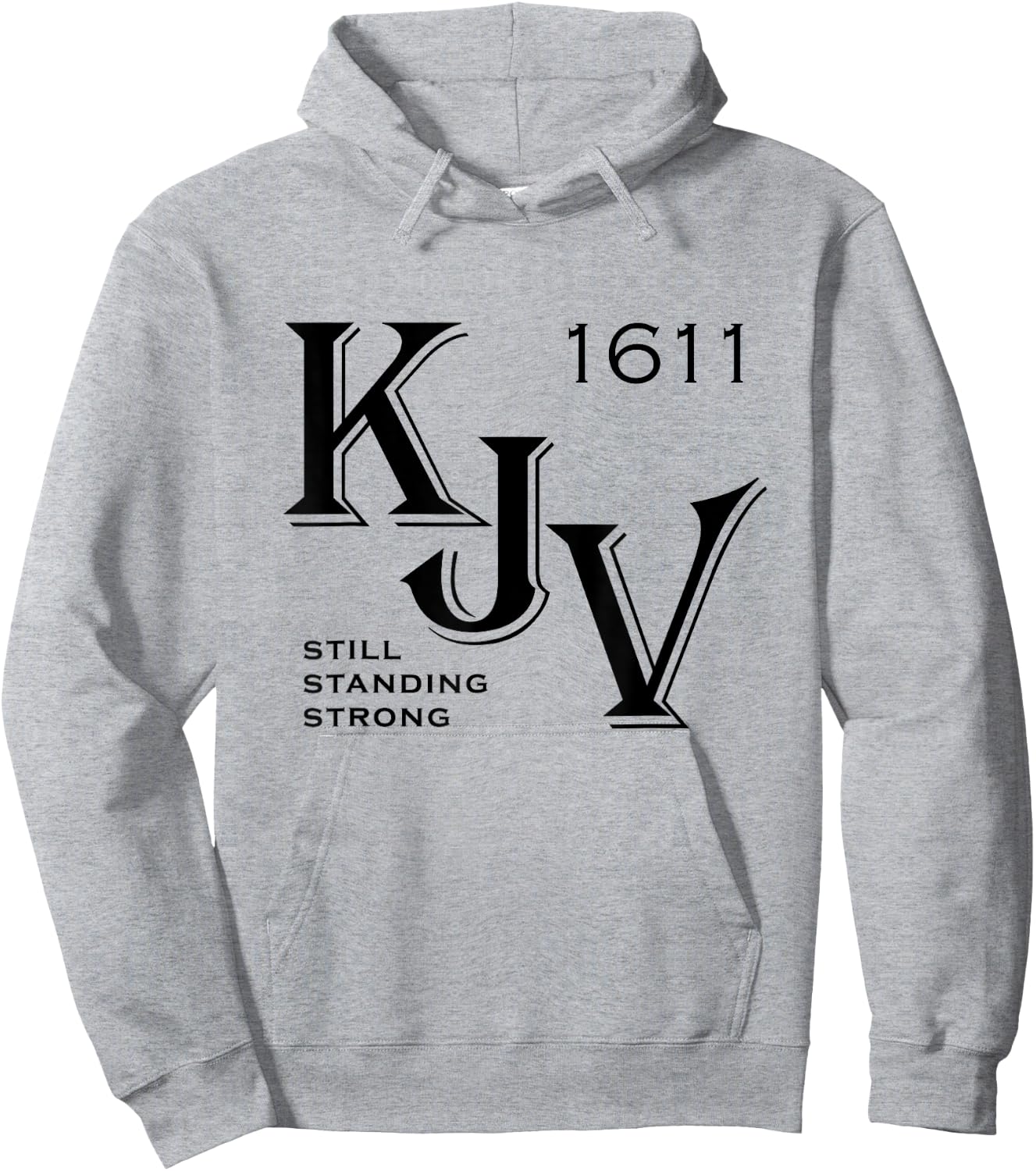 KJV King James Bible 1611 Christian Hoodie - Hoodie | Ash