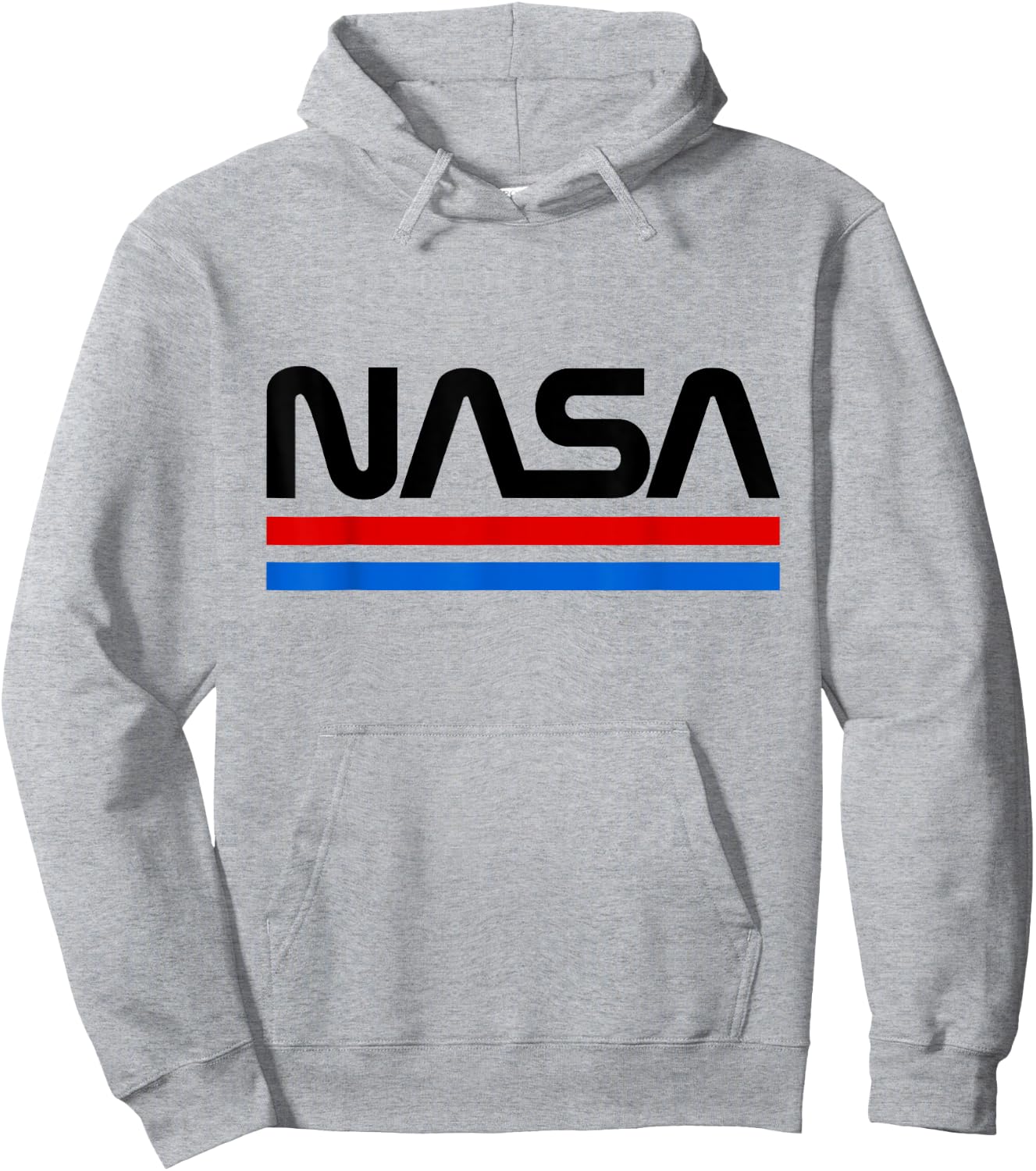 NASA Shirt | Classic NASA Worm Logo Hoodie - Hoodie | Ash