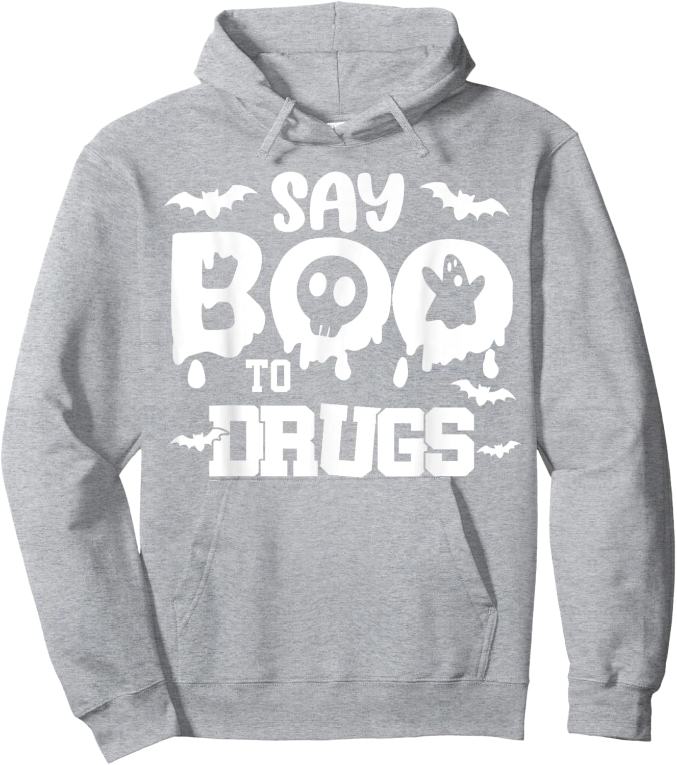 Say Boo To Drugs Hoodie - Hoodie | Ash
