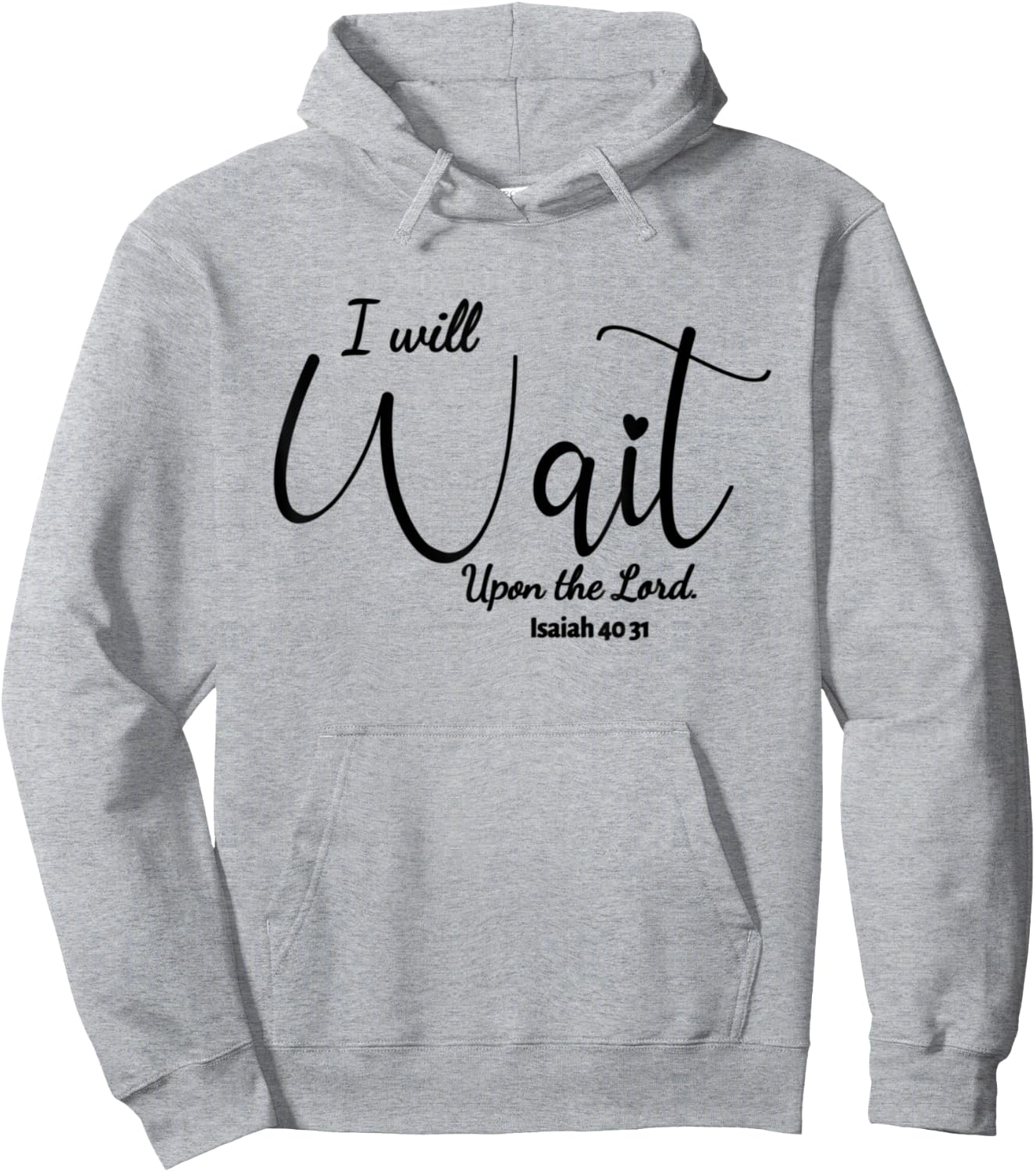 They That Wait Upon The Lord Hoodie - Hoodie | Ash