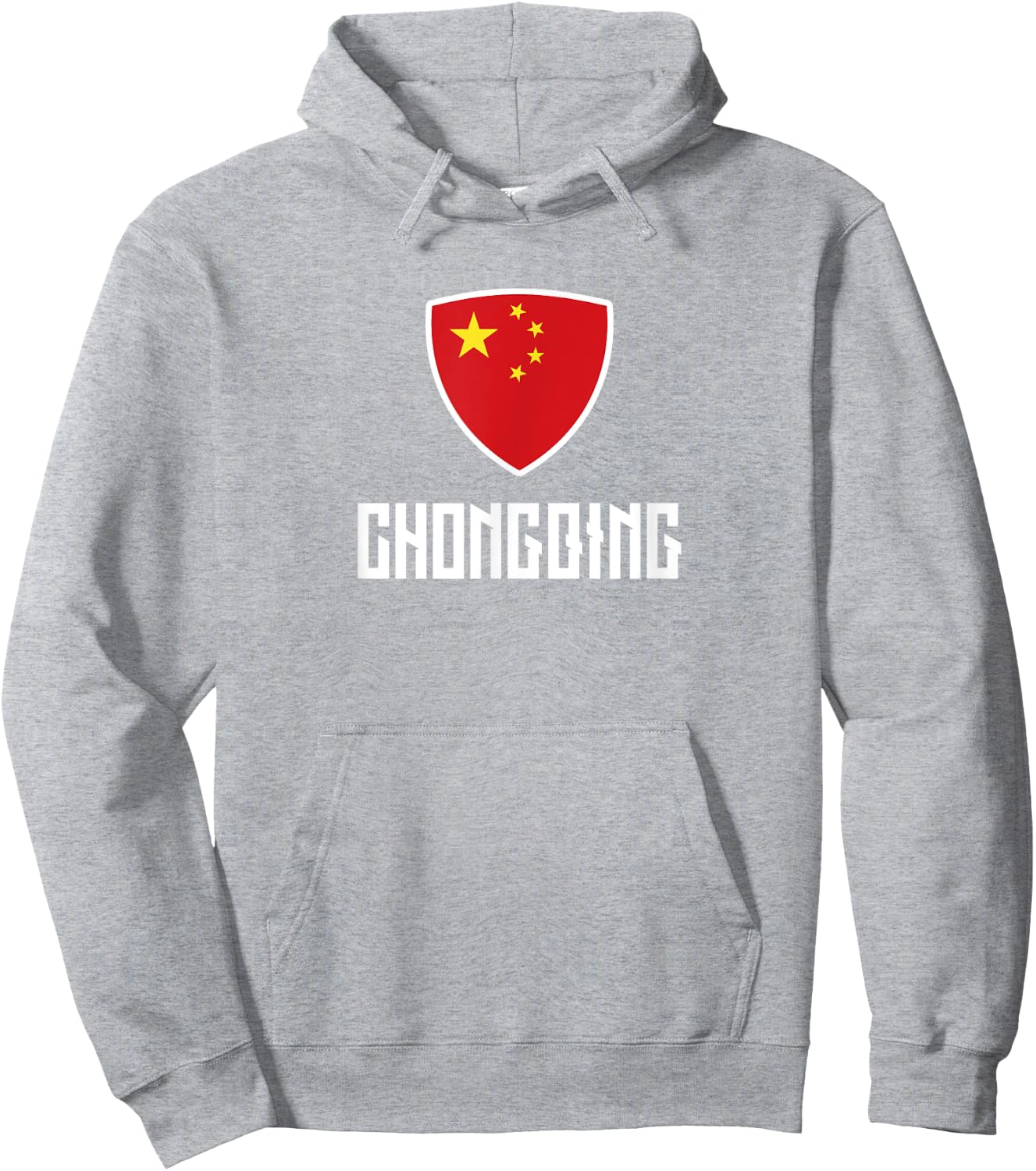 Chongqing Chinese Flag Roots Heritage China Hoodie - Hoodie | Ash