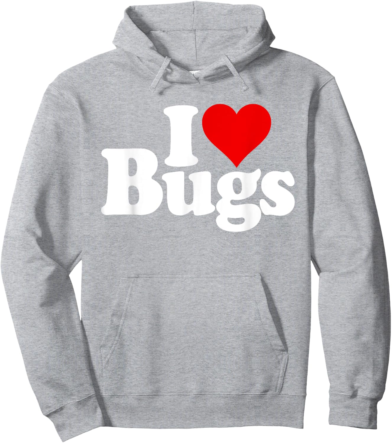 I Love Heart Bugs Insects Entomology Hoodie - Hoodie | Ash