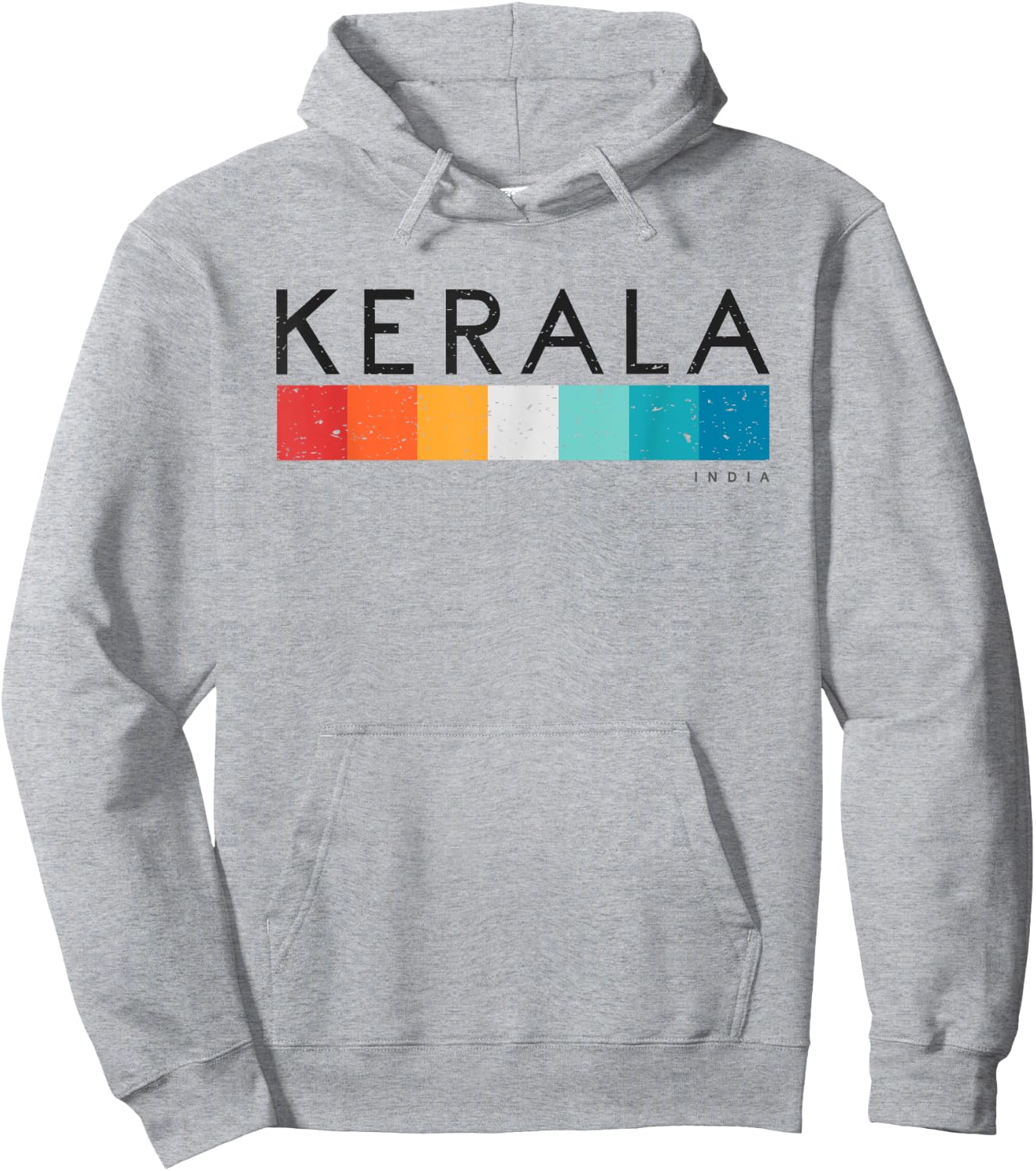 Vintage Kerala India Retro Design Hoodie - Hoodie | Ash