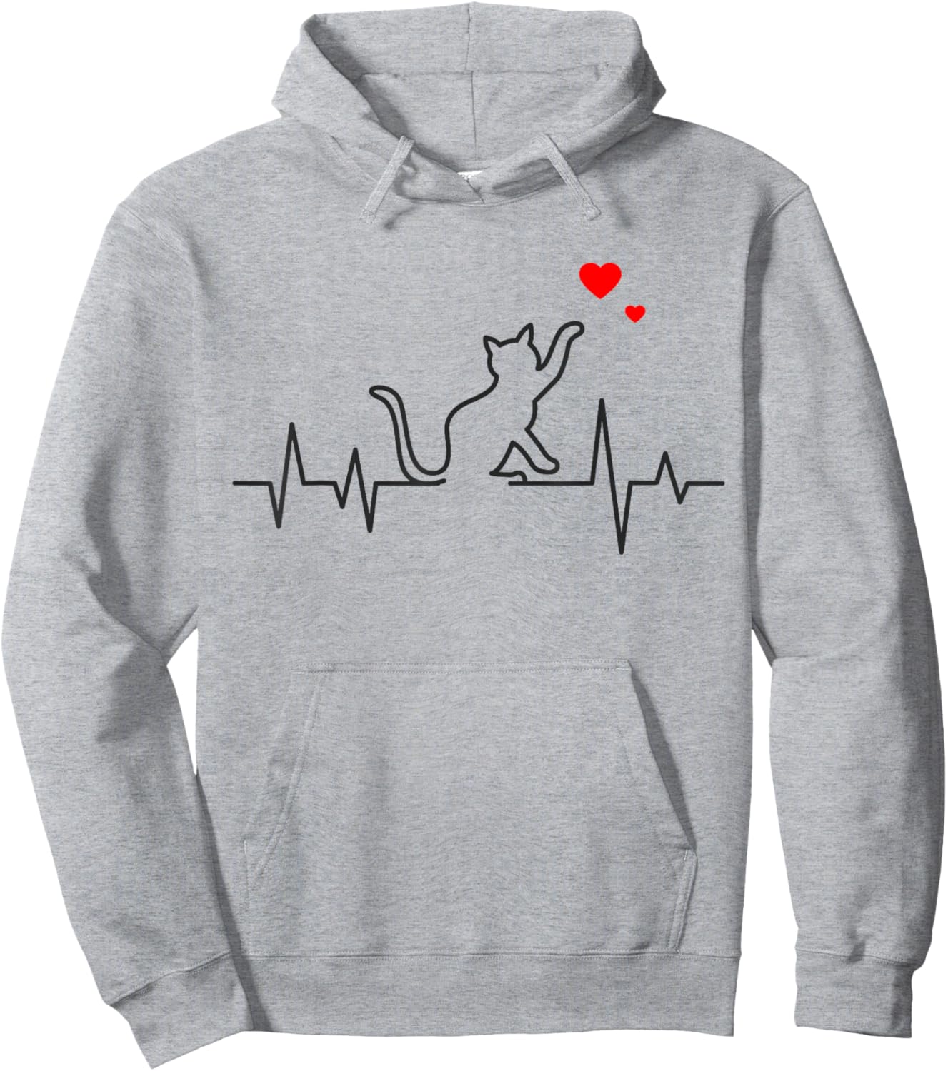 Cat Woman Girl Kitten Hoodie - Hoodie | Ash