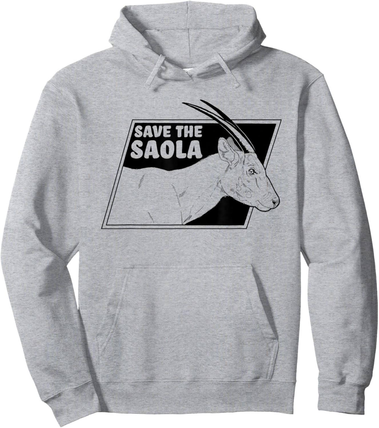Save The Saola - Asian Unicorn Hoodie - Hoodie | Ash