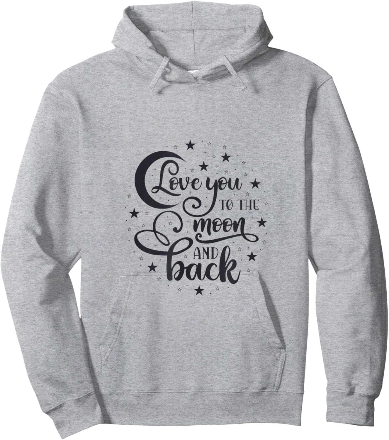 Love You to the Moon and Back Hoodie - Hoodie | Ash