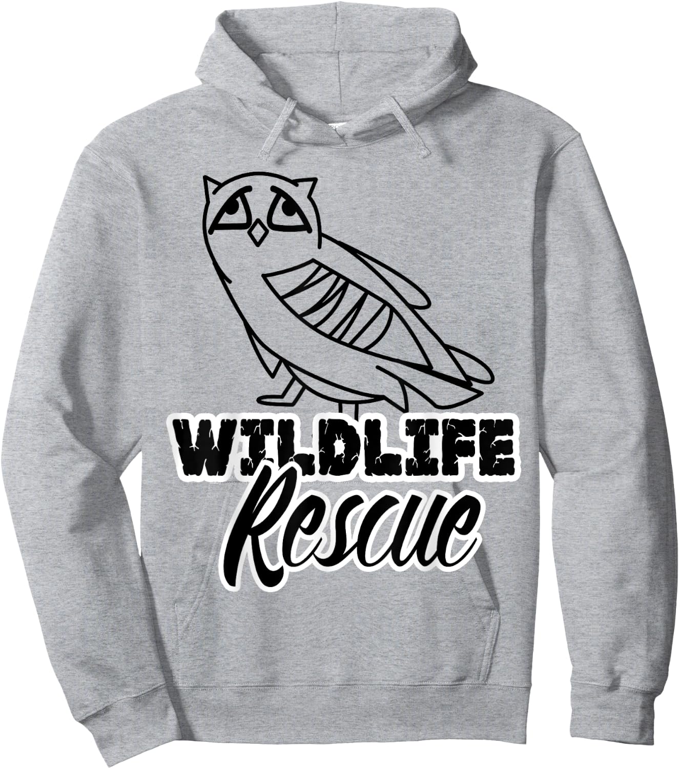 WILDLIFE ANIMAL RESCUE | Animal rights Shirt Hoodie - Hoodie | Ash