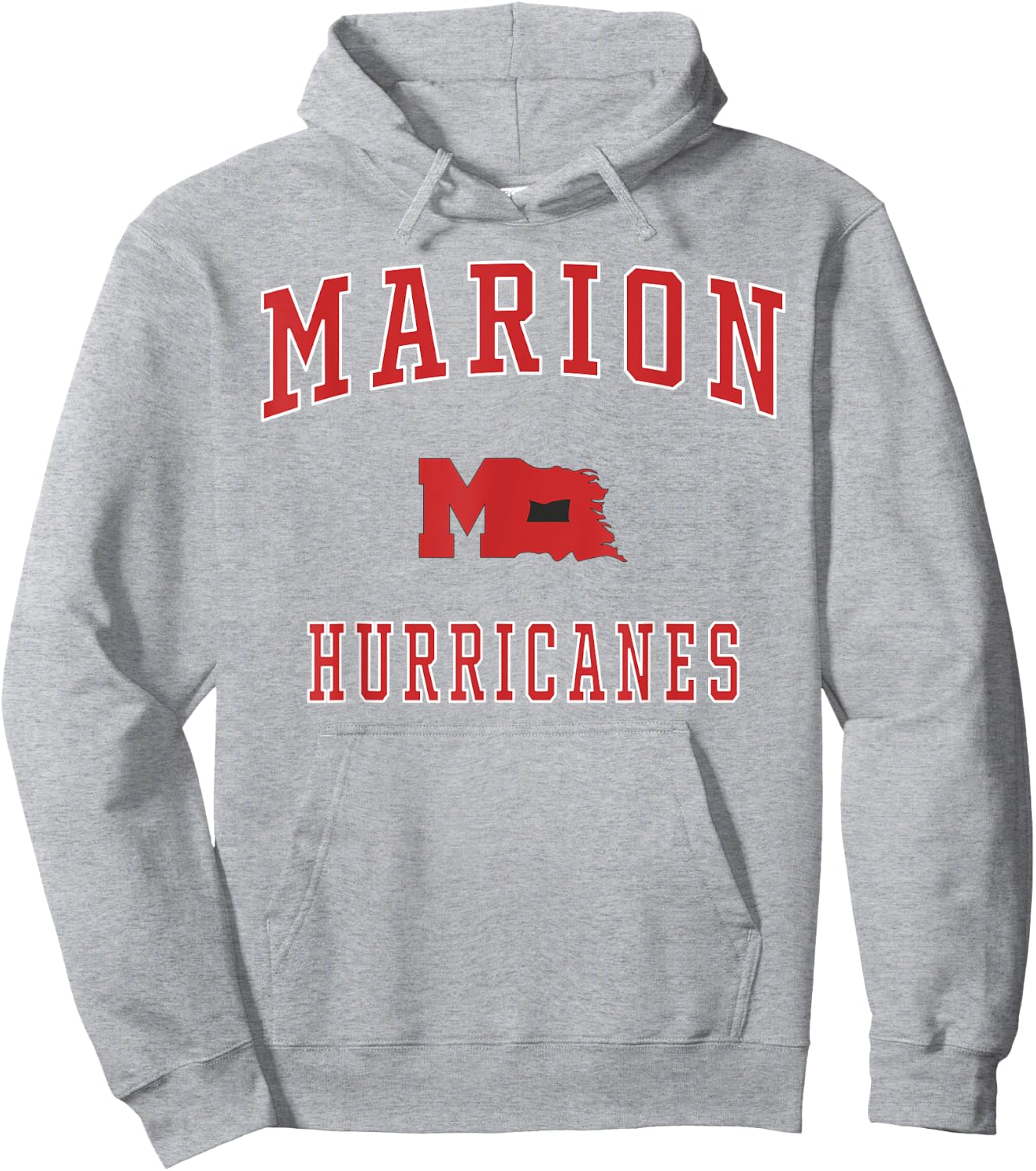 Marion High School Hurricanes Hoodie - Hoodie | Ash