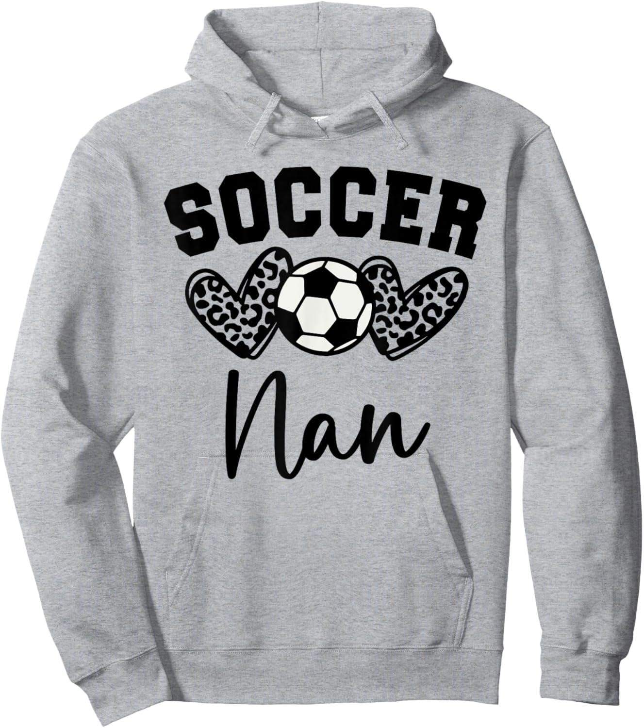 Soccer Nan Matching Family Soccer Hoodie - Hoodie | Ash