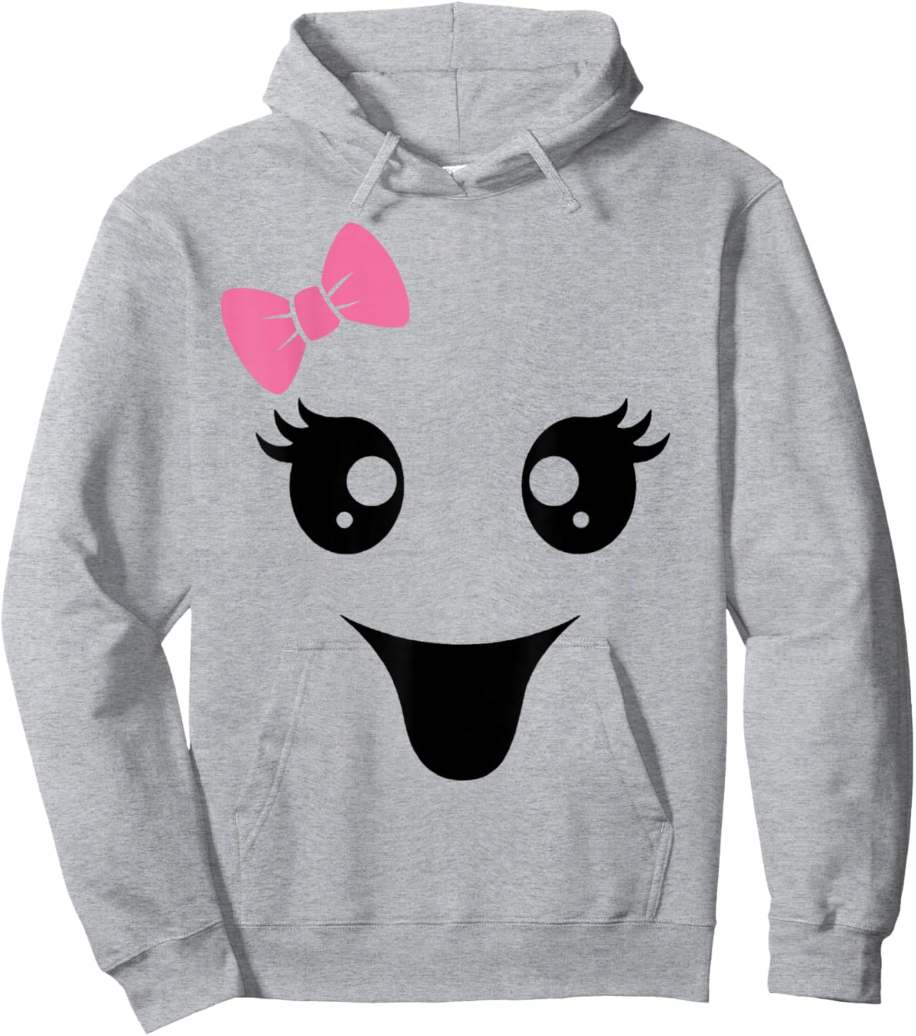 Cute Ghost Face, Boy Girl Funny Hoodie - Hoodie | Ash