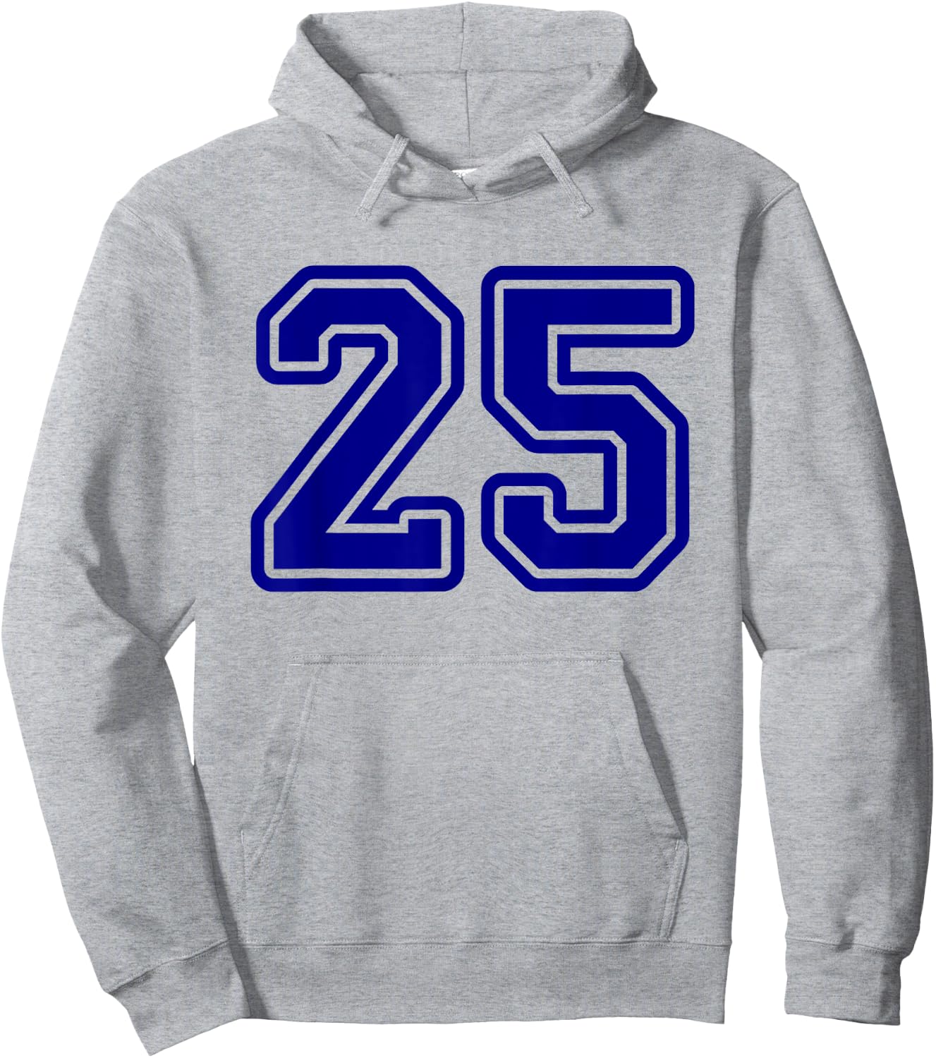 Number #25 Blue Sport Varsity Number 25 Hoodie - Hoodie | Ash