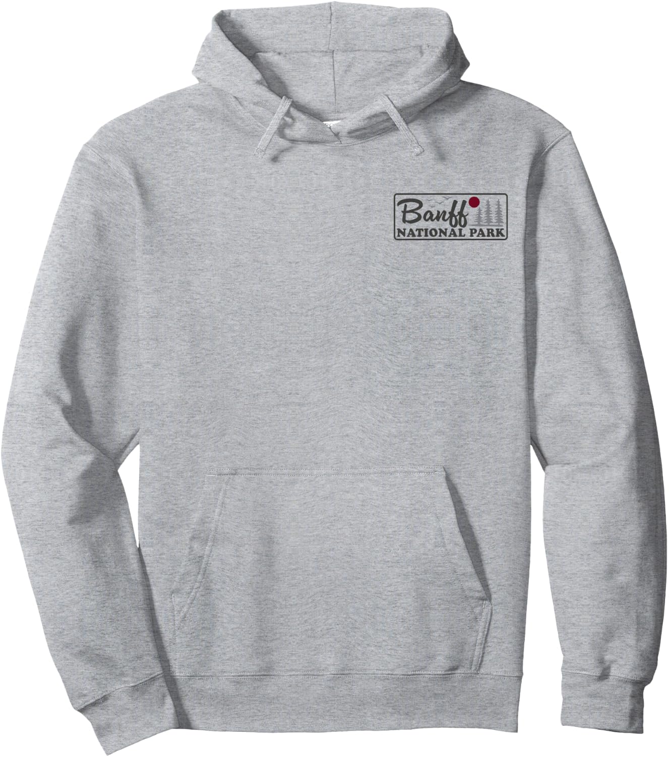 Banff National Park Canada Front and Back Hoodie - Hoodie | Ash