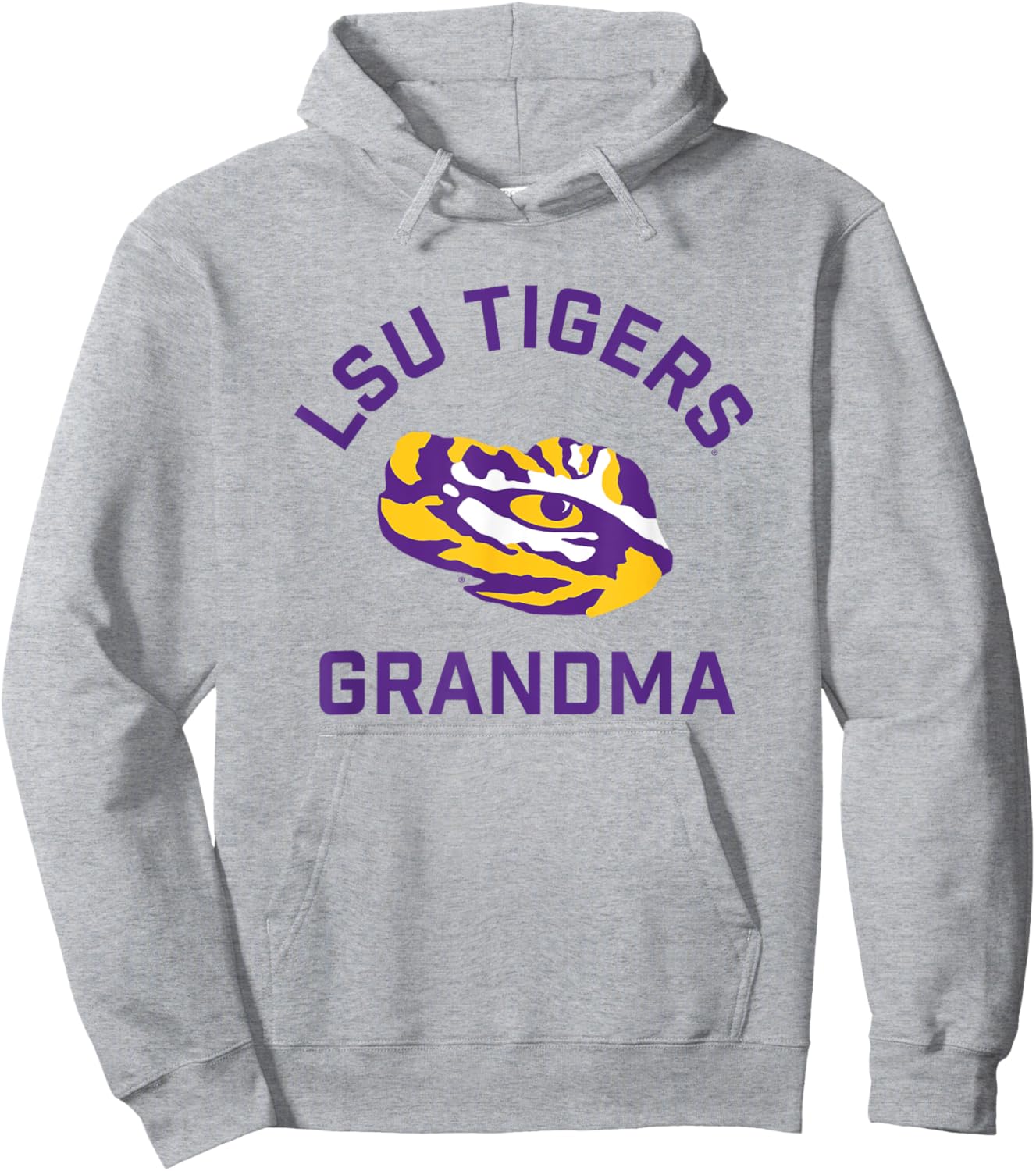 LSU Tigers Arched Grandma Hoodie - Hoodie | Ash