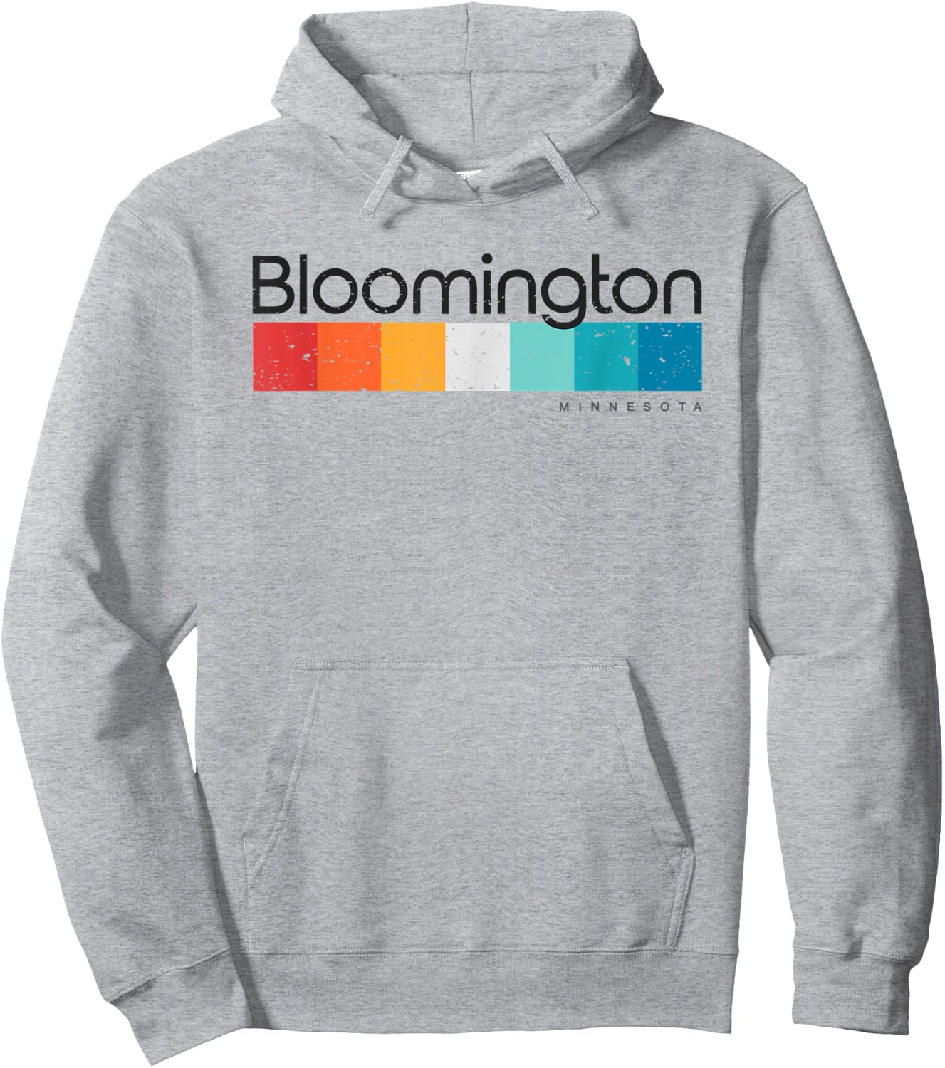Vintage Bloomington Minnesota MN Retro Design Hoodie - Hoodie | Ash
