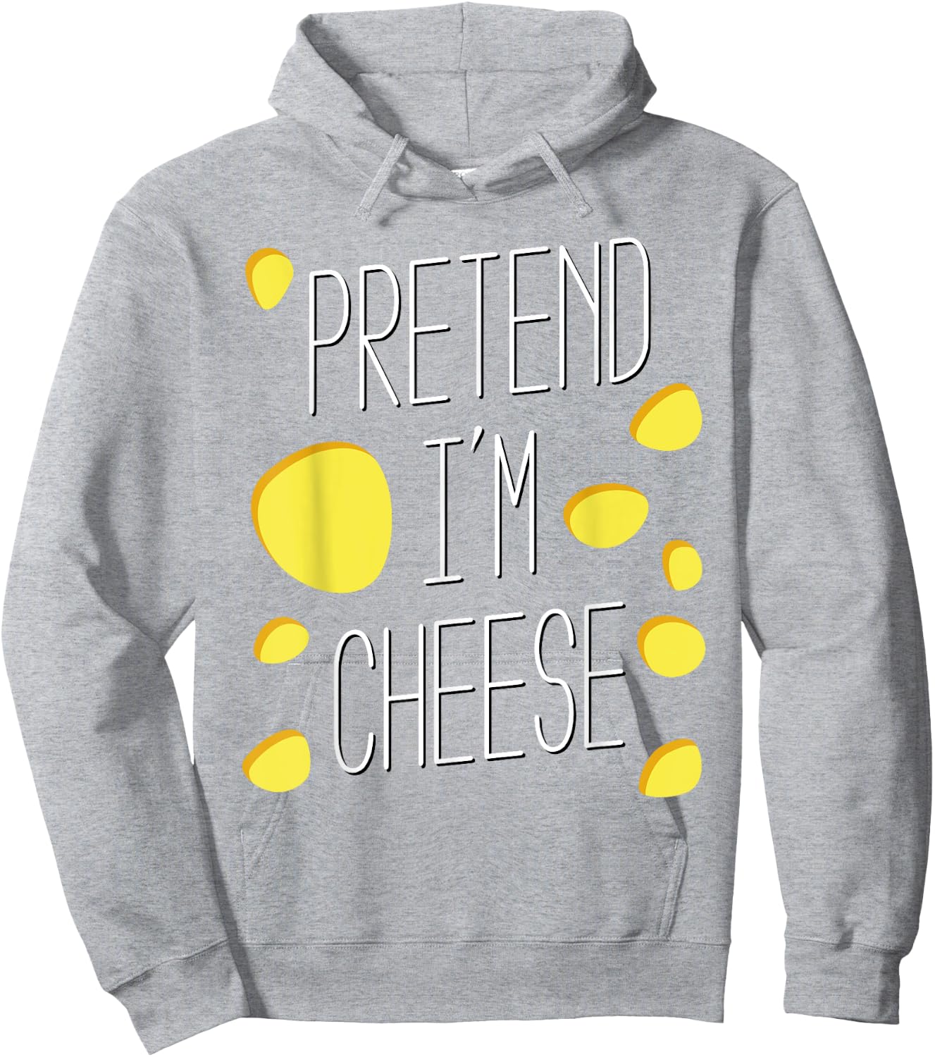 Pretend I'm cheese - Halloween party costume Hoodie - Hoodie | Ash