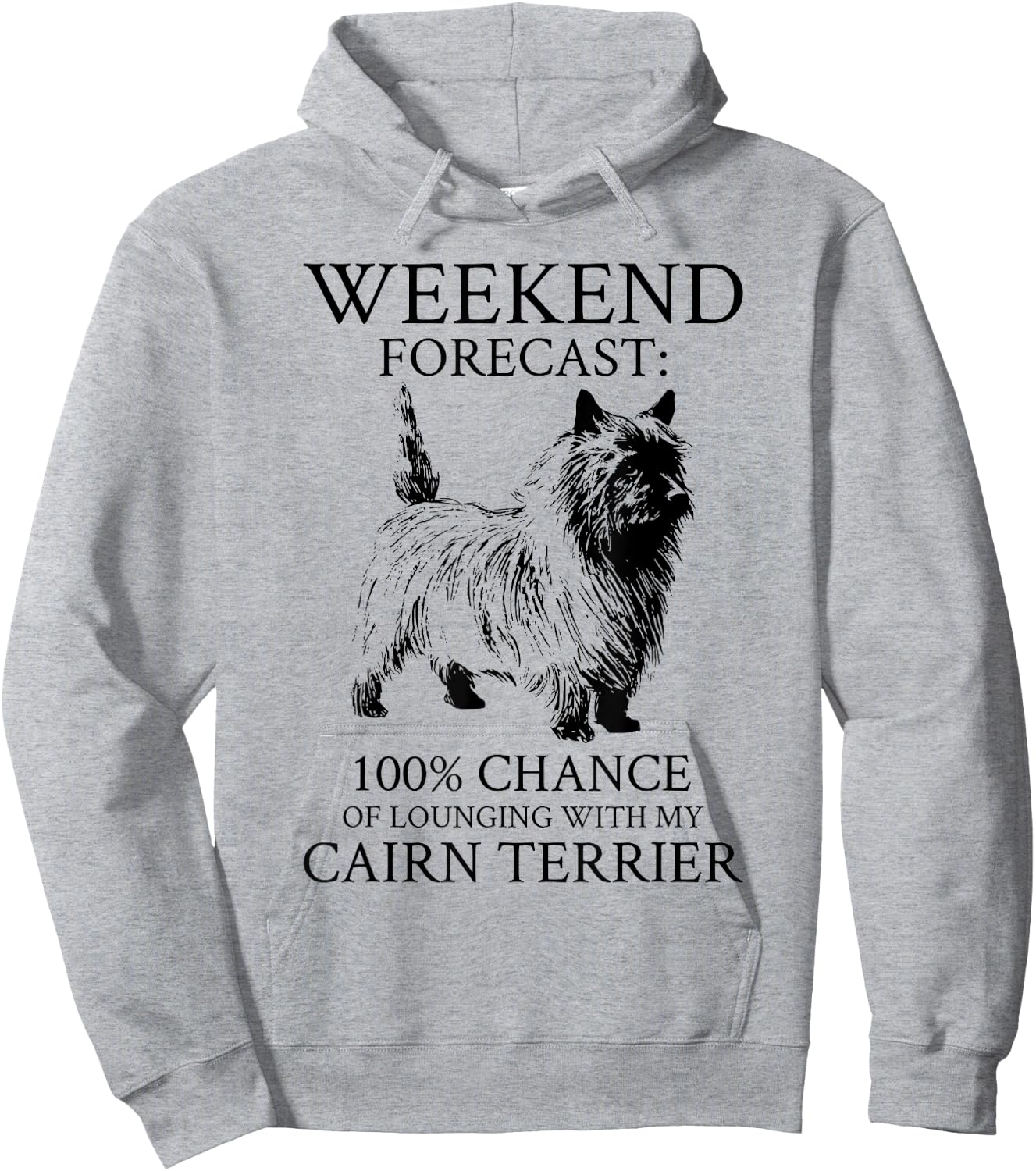 Cairn Terrier Dog Hoodie - Hoodie | Ash