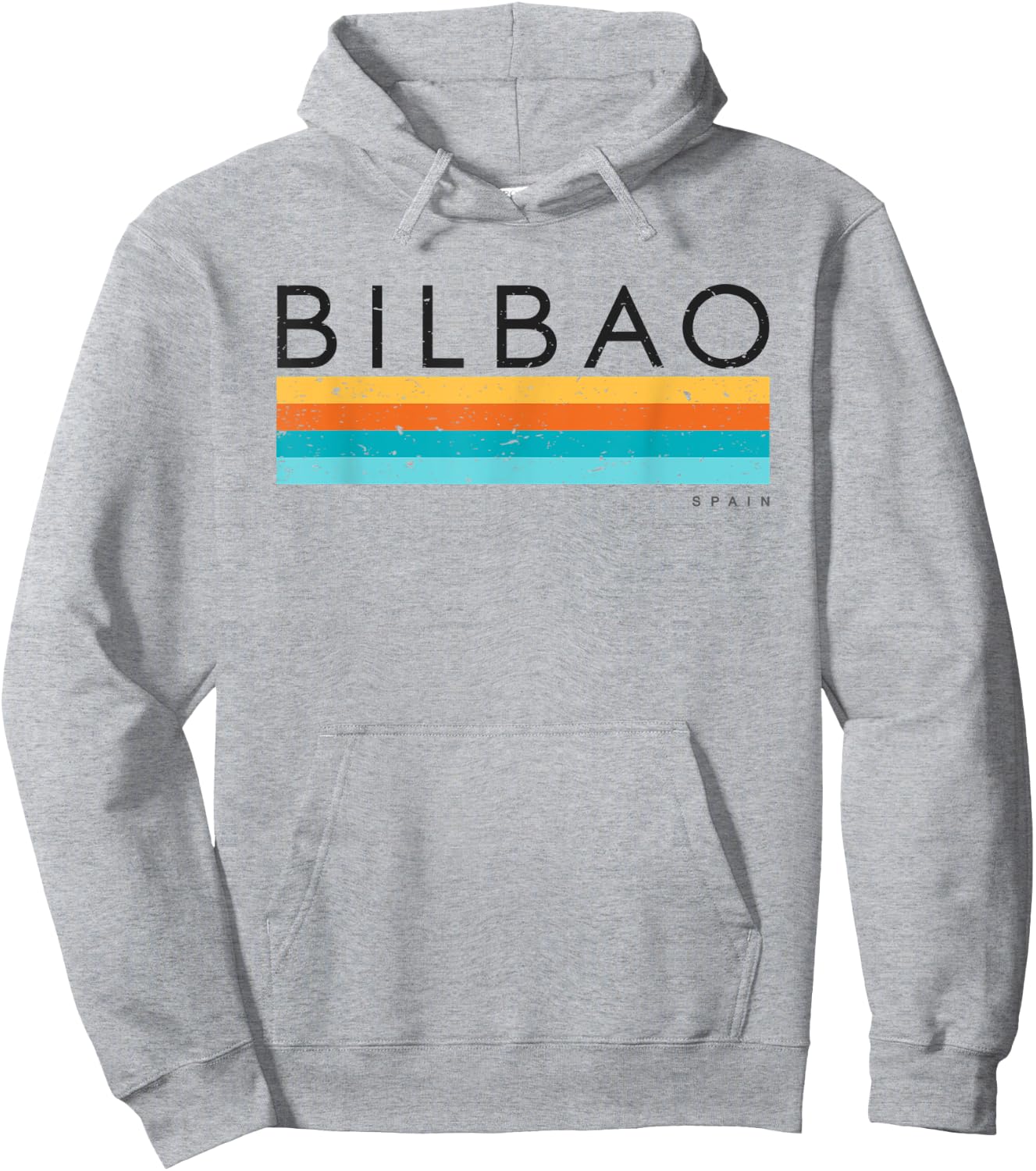 Vintage Bilbao Spain Retro Design Hoodie - Hoodie | Ash