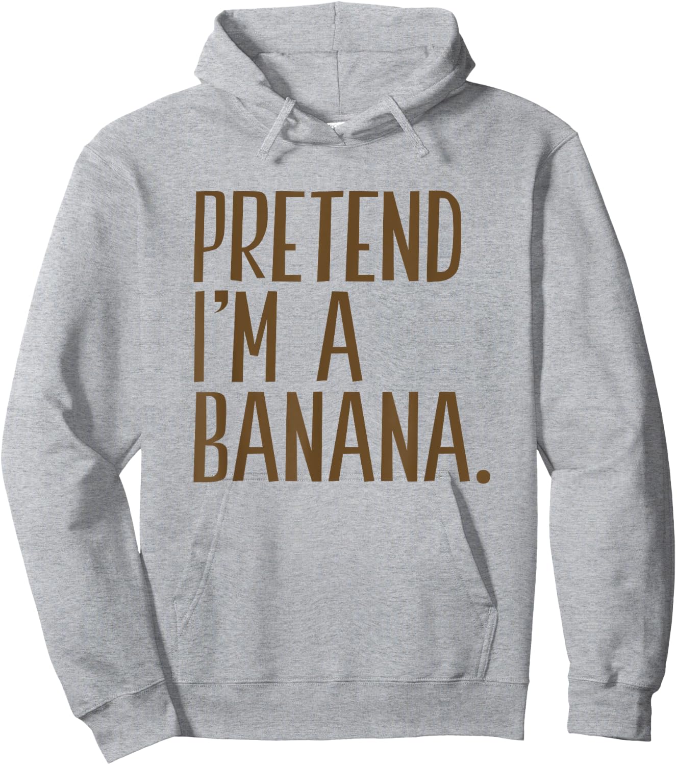Pretend I'm A Banana Funny Halloween Party Hoodie - Hoodie | Ash