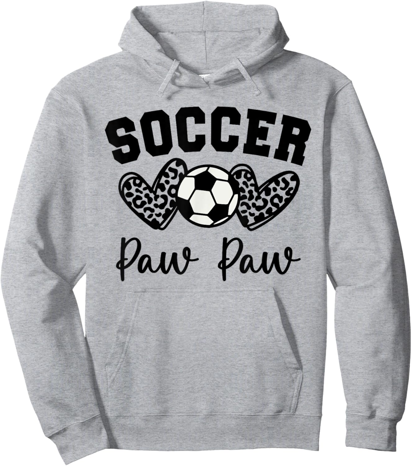 Soccer Paw Paw Matching Family Soccer Hoodie - Hoodie | Ash