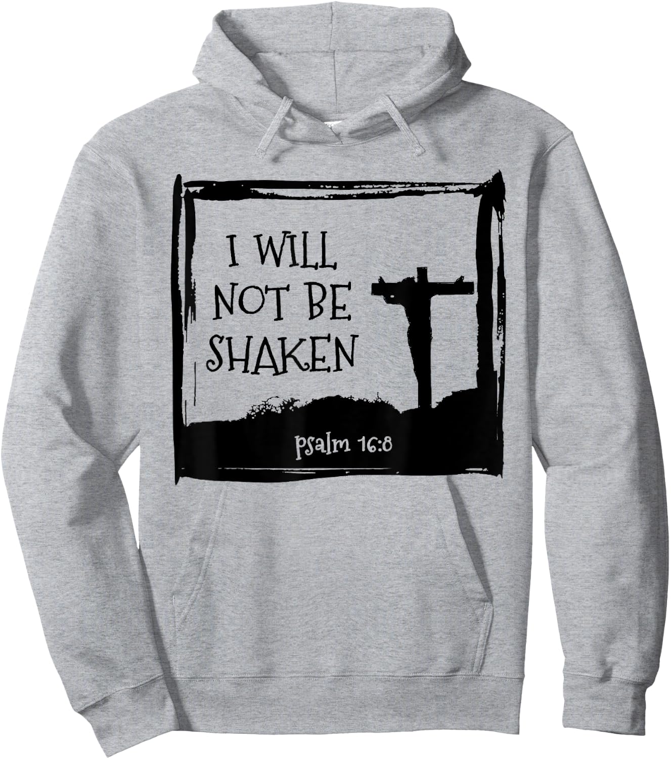 I will not be Shaken Christian & Jesus Hoodie - Hoodie | Ash
