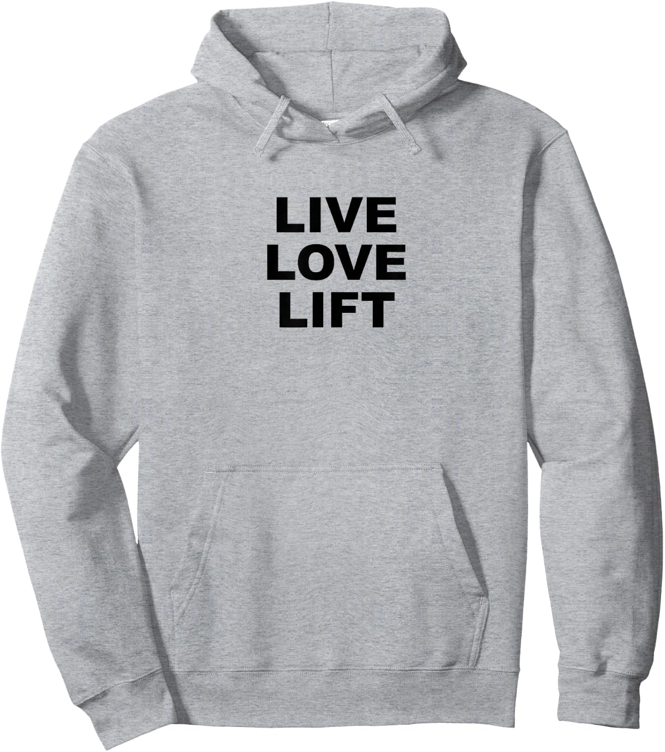 Live Love Lift | Weight Training Gym Hoodie - Hoodie | Ash