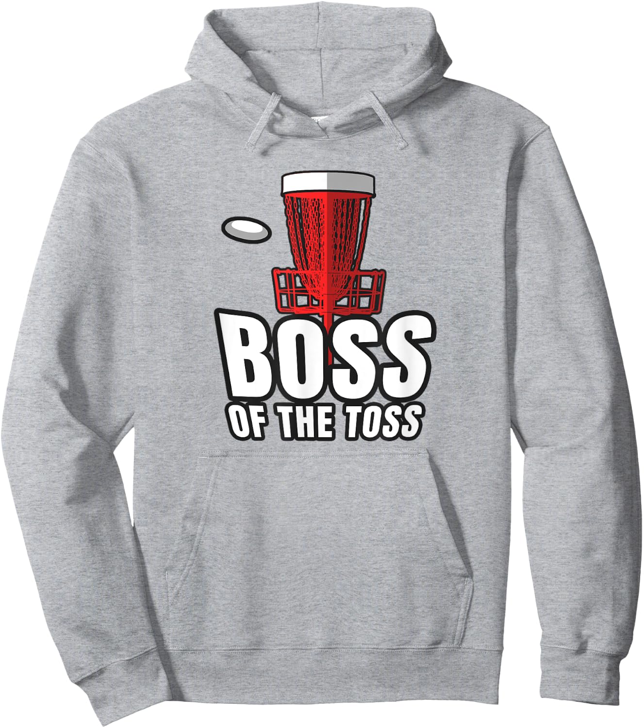 Disc Golf Boss Toss Funny Frisbee Vintage Gift Hoodie - Hoodie | Ash
