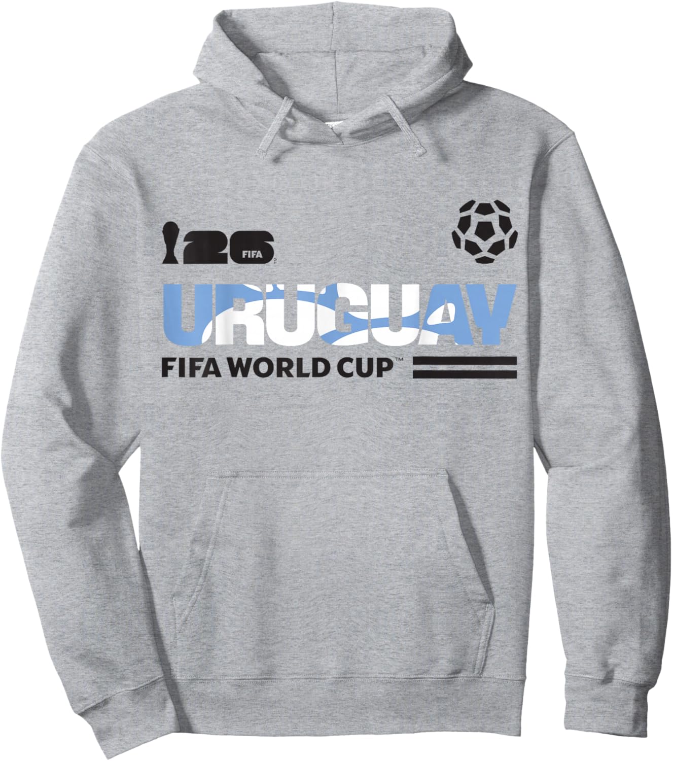 FIFA World CUP26 Qualifier Uruguay Hoodie - Hoodie | Ash