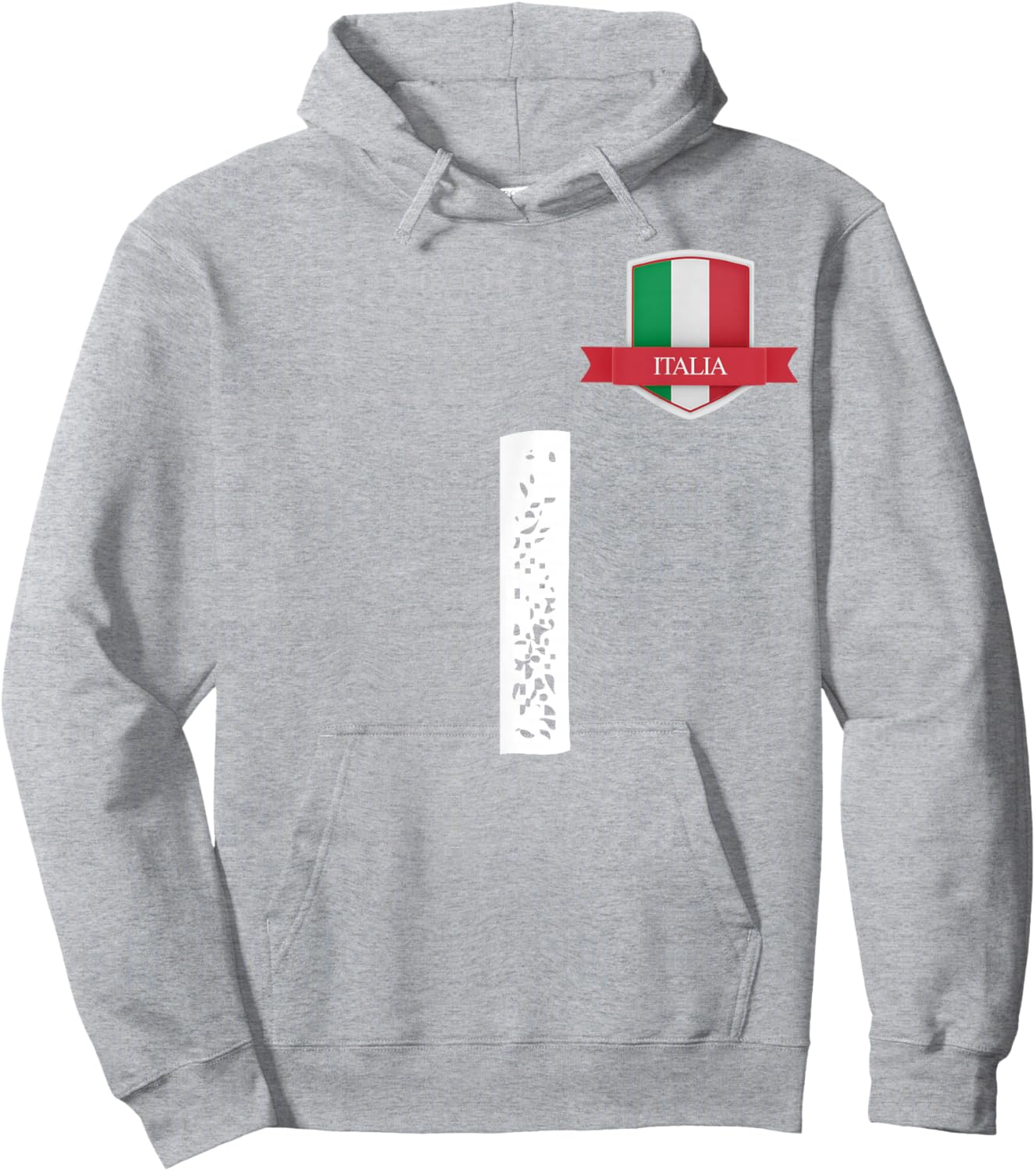 Italian Flag Letter I Italy Red Hoodie - Hoodie | Ash