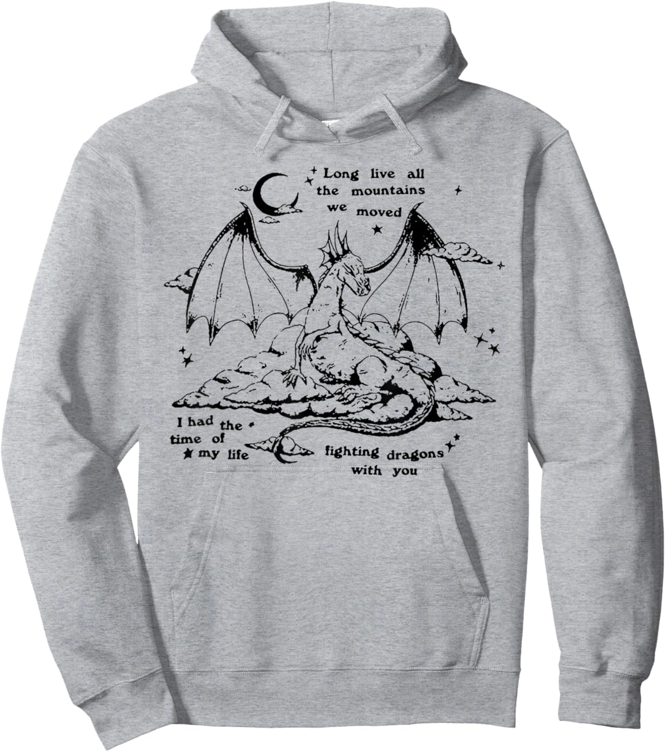 Fighting Dragons with You Hoodie - Hoodie | Ash