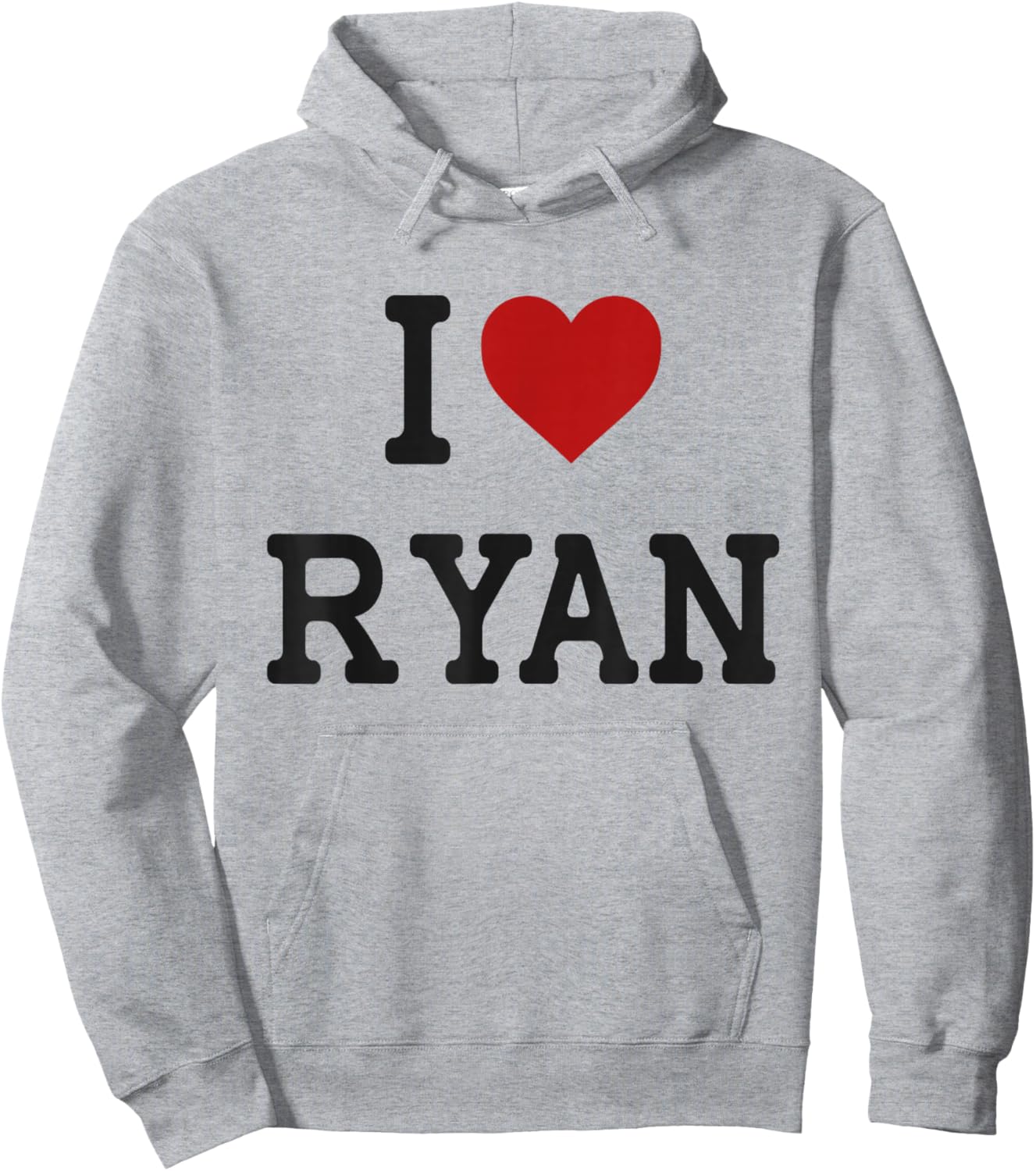 I Heart Ryan - I Love Ryan - Funny Gift Ryan Hoodie - Hoodie | Ash