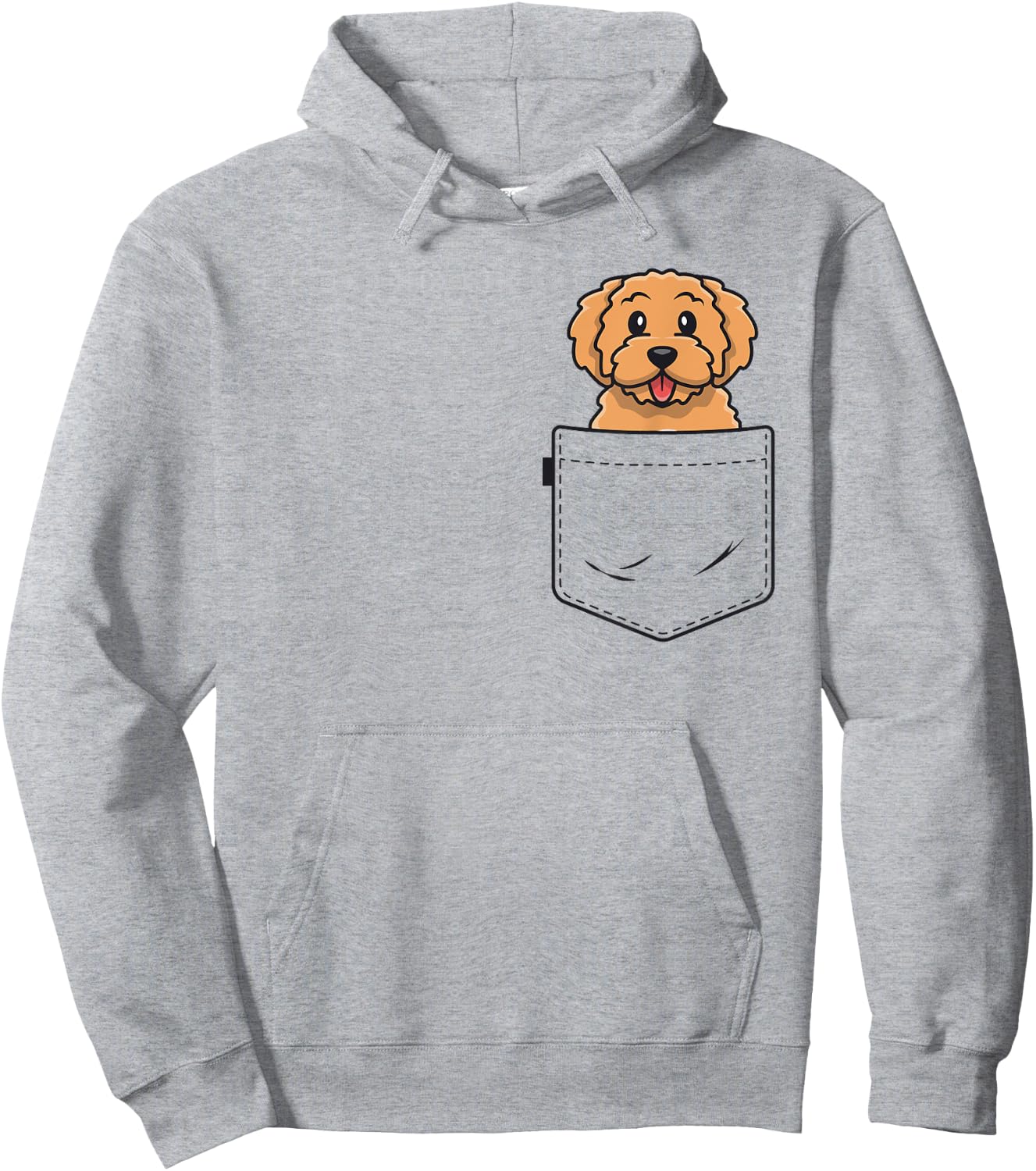 Goldendoodle Pocket Shirt Golden Doodle Shirts Hoodie - Hoodie | Ash