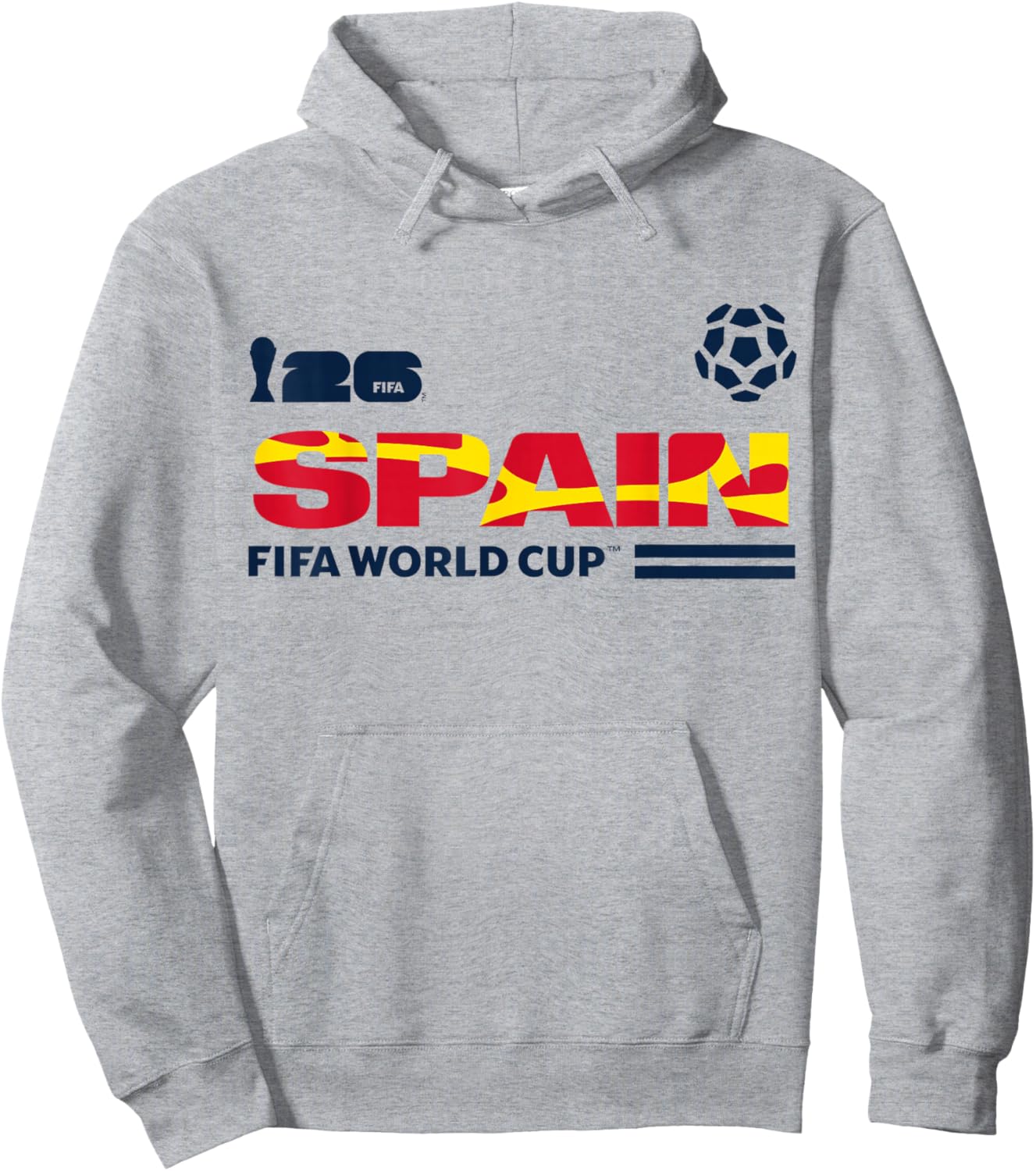 FIFA World CUP26 Qualifier Spain Hoodie - Hoodie | Ash