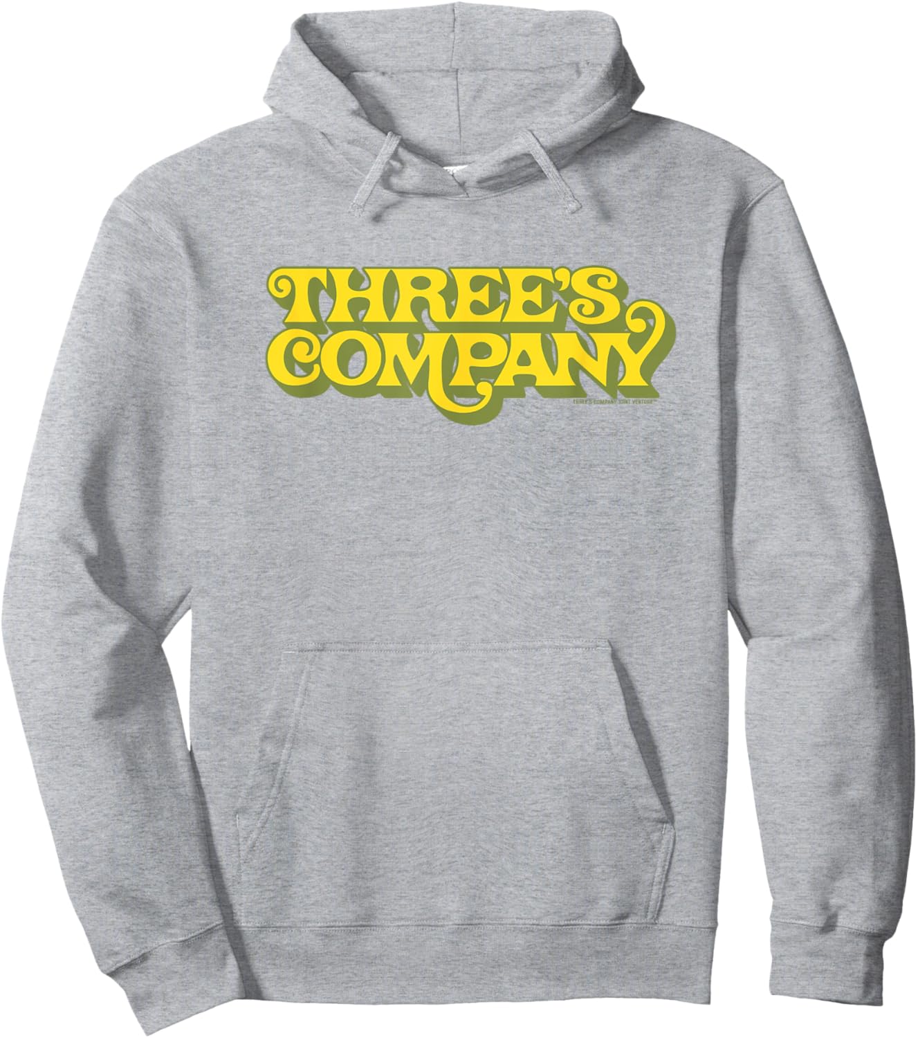 Three's Company Retro Three's Company Show Logo Hoodie - Hoodie | Ash