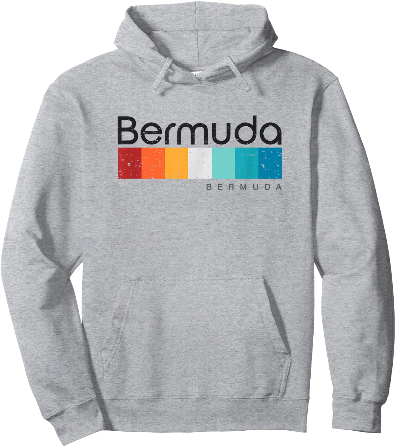 Vintage Bermuda Retro Design Hoodie - Hoodie | Ash