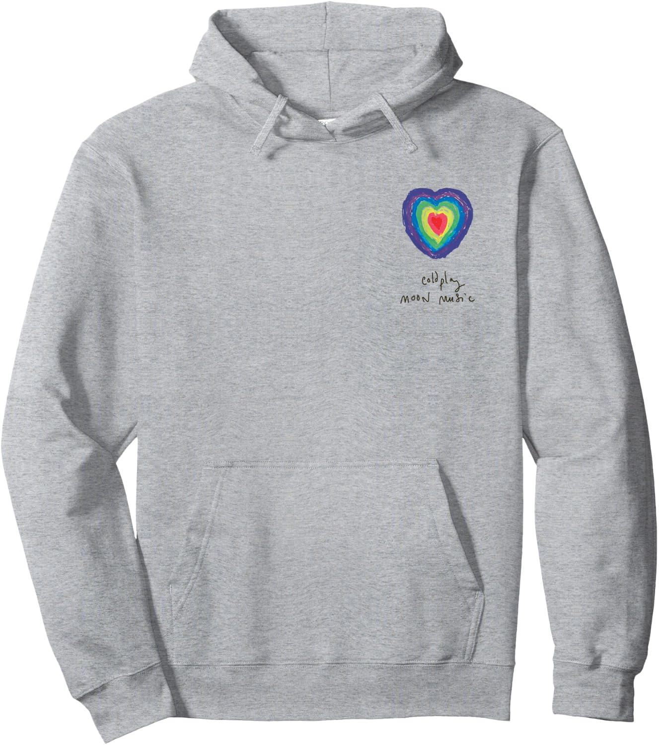 Coldplay Moon Music Heart Amazon Exclusive Hoodie - Hoodie | Ash