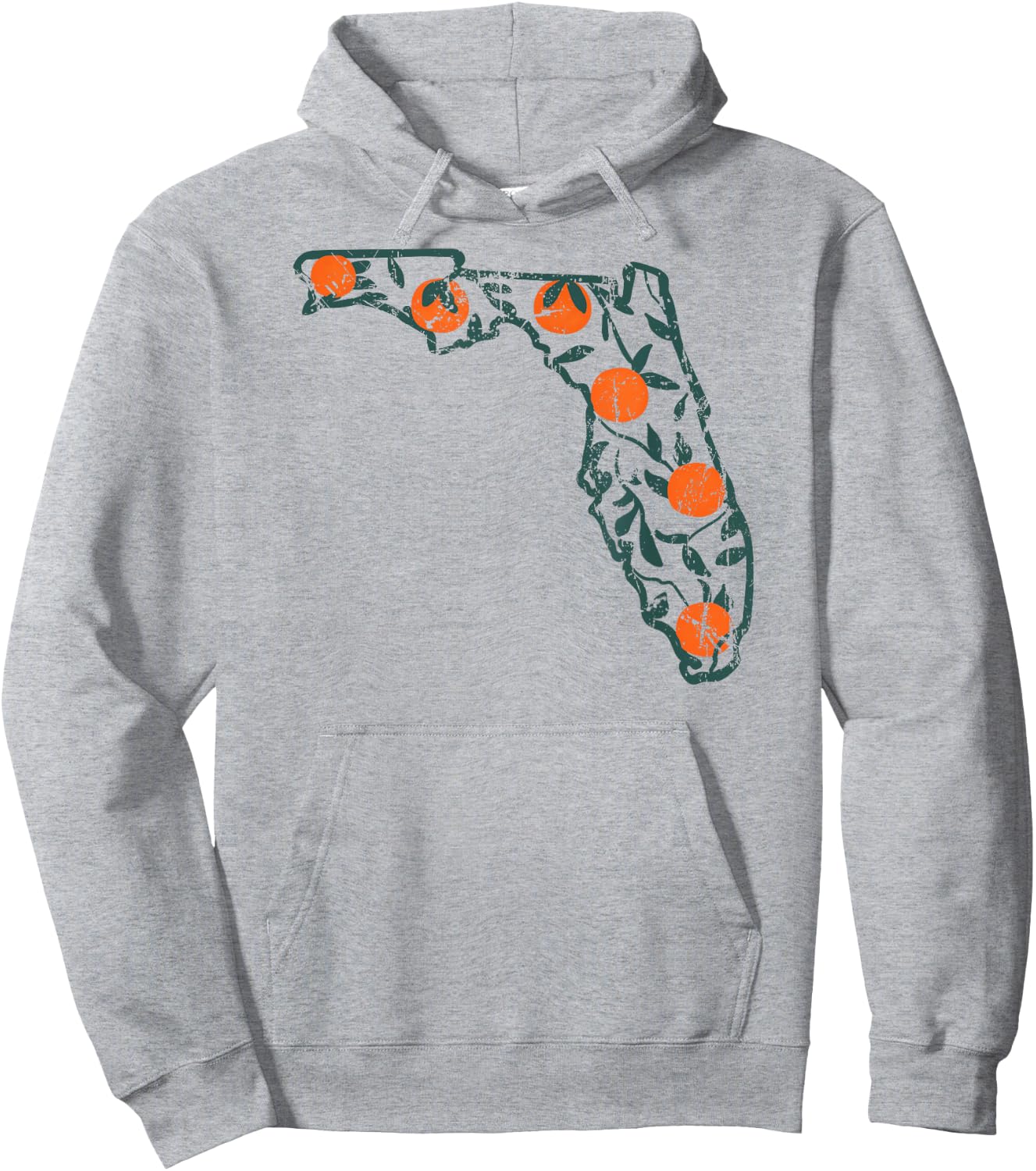 Vintage Florida Oranges Hoodie - Hoodie | Ash