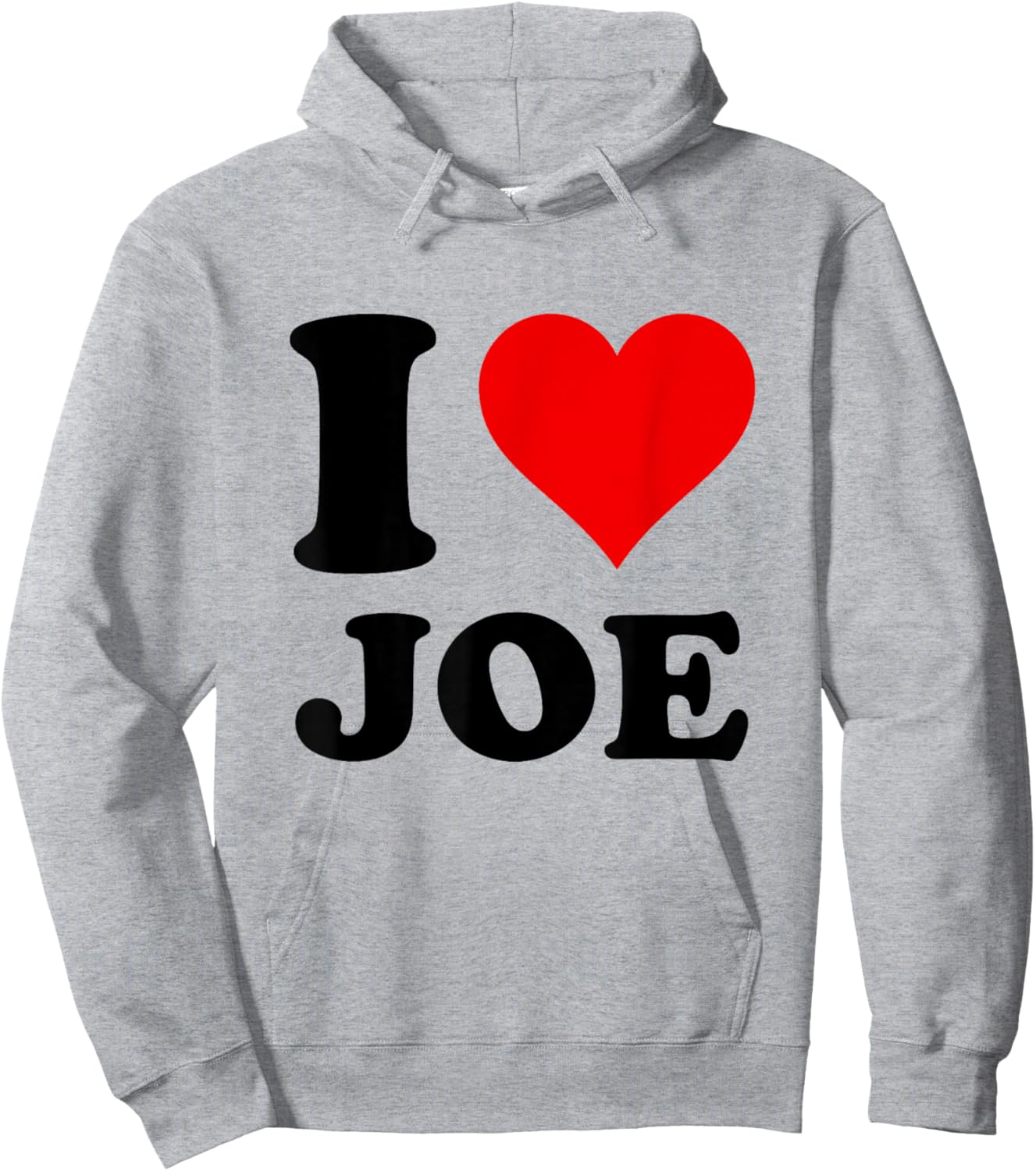 Red Heart I Love Joe Hoodie - Hoodie | Ash
