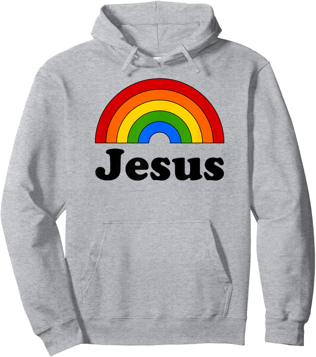 Jesus Rainbow Hoodie - Hoodie | Ash